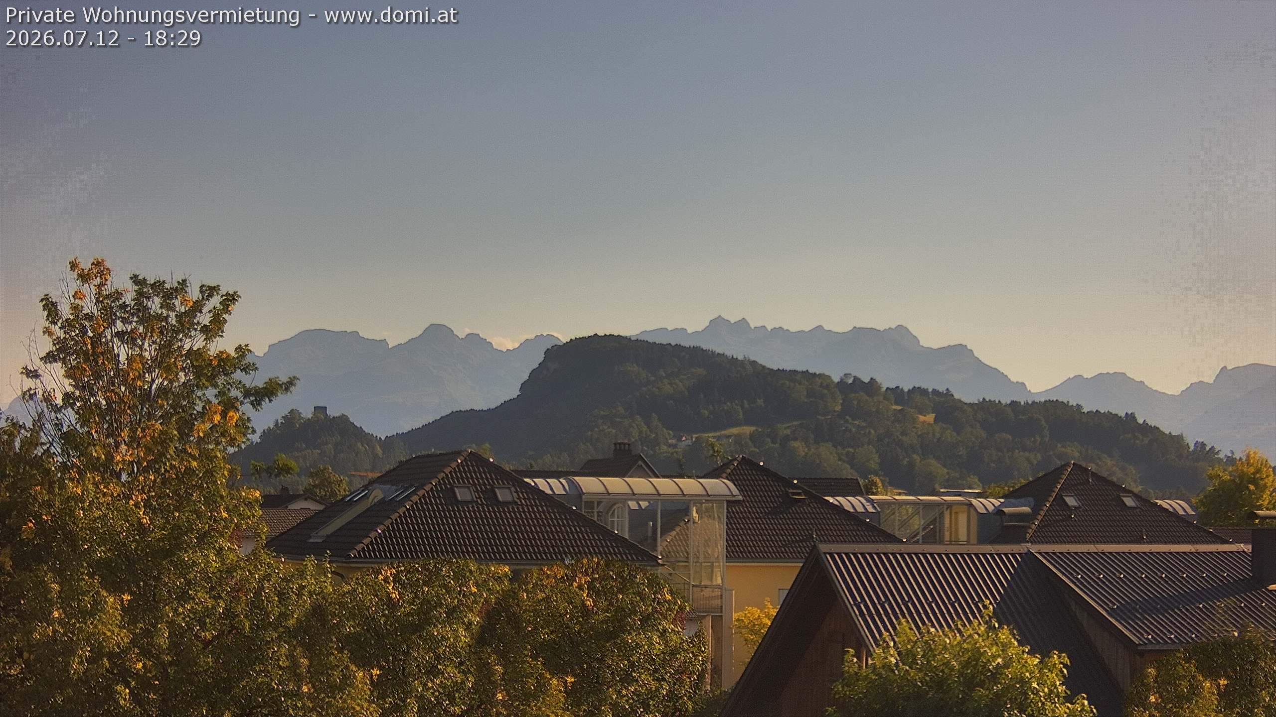 Archiv Foto Webcam Ausblick von Gisingen in Feldkirch auf Alvier und Fulfirst