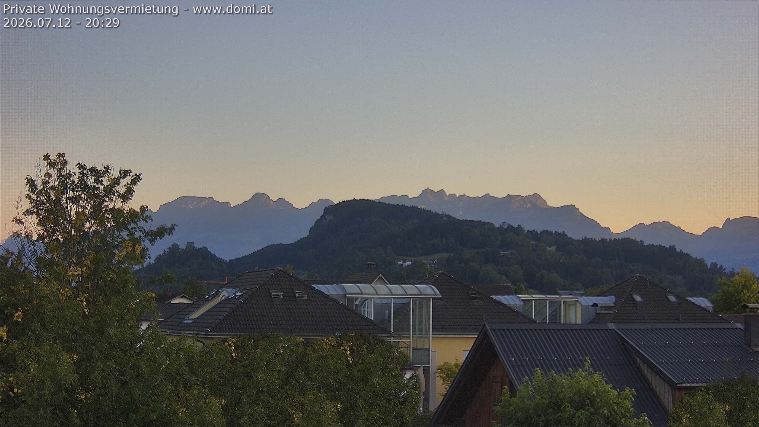 Archiv Foto Webcam Ausblick von Gisingen in Feldkirch auf Alvier und Fulfirst