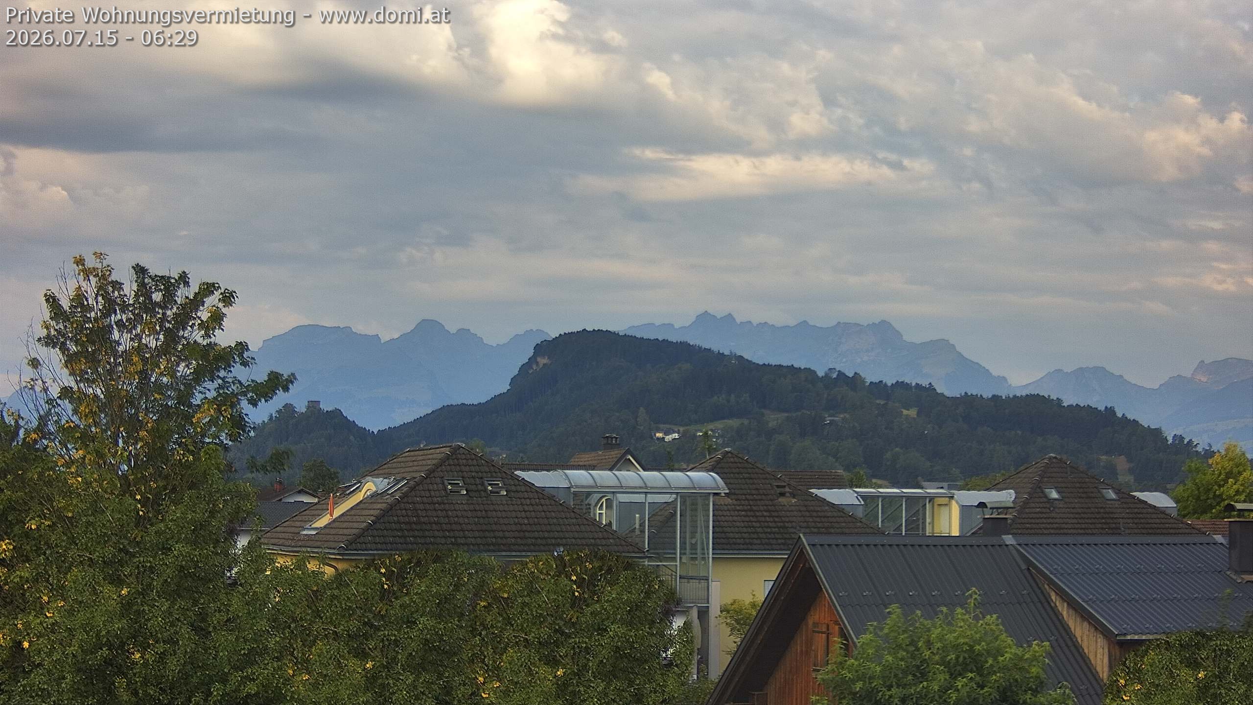 Archiv Foto Webcam Ausblick von Gisingen in Feldkirch auf Alvier und Fulfirst