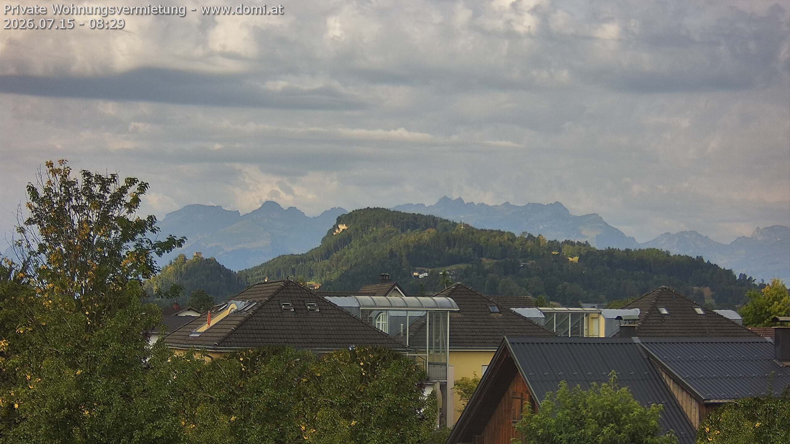 Archiv Foto Webcam Ausblick von Gisingen in Feldkirch auf Alvier und Fulfirst
