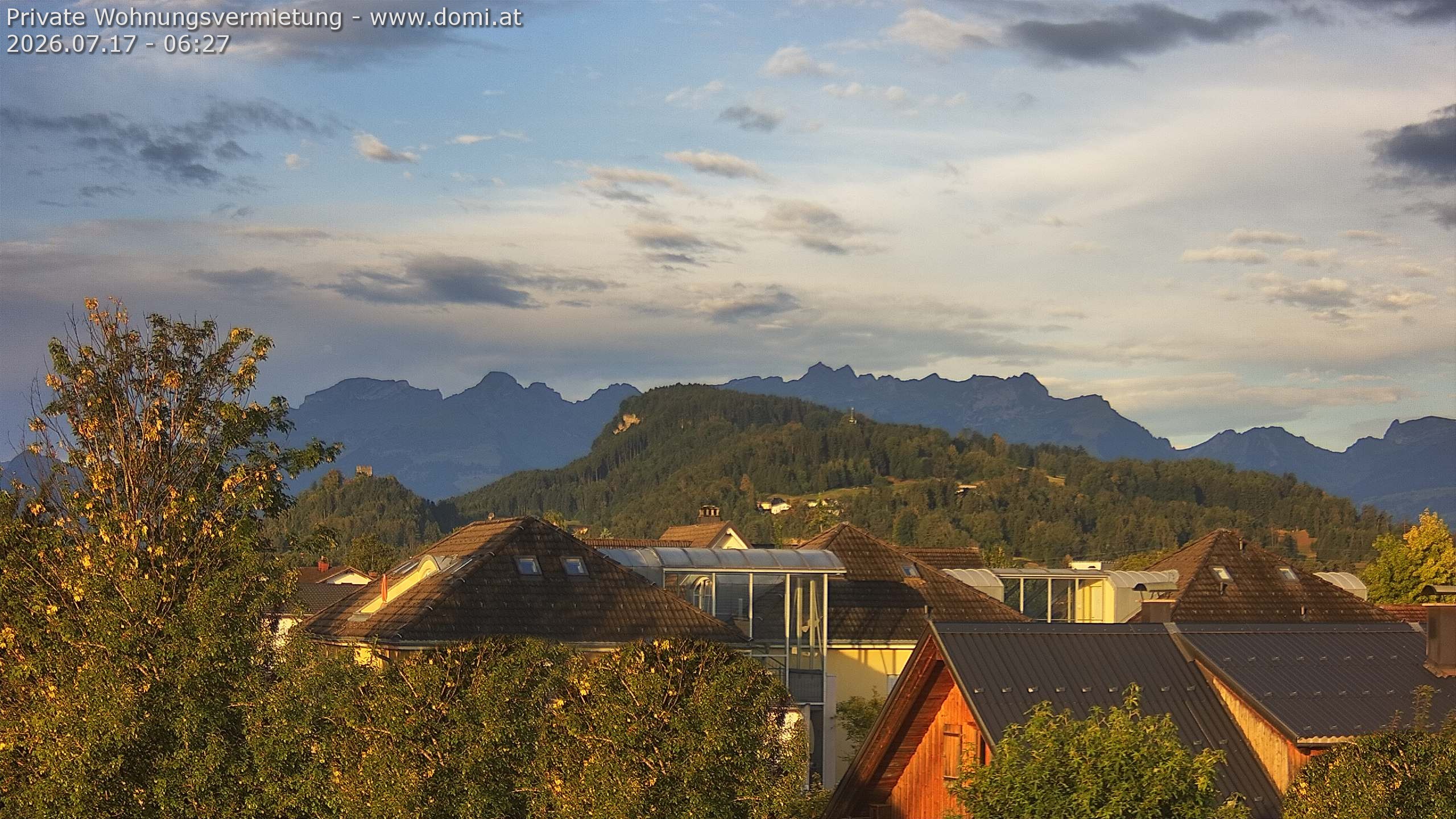 Archiv Foto Webcam Ausblick von Gisingen in Feldkirch auf Alvier und Fulfirst