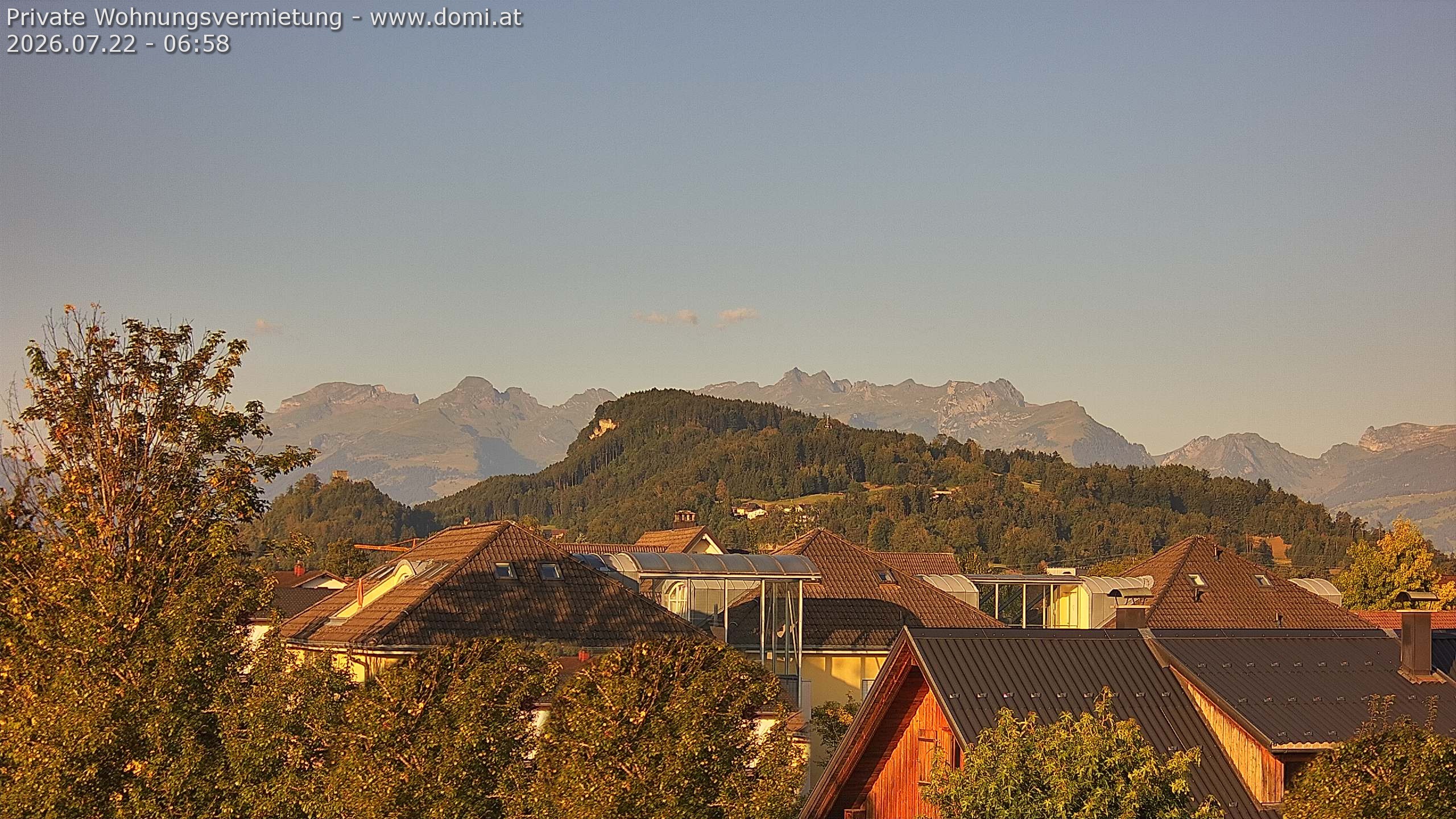Archiv Foto Webcam Ausblick von Gisingen in Feldkirch auf Alvier und Fulfirst