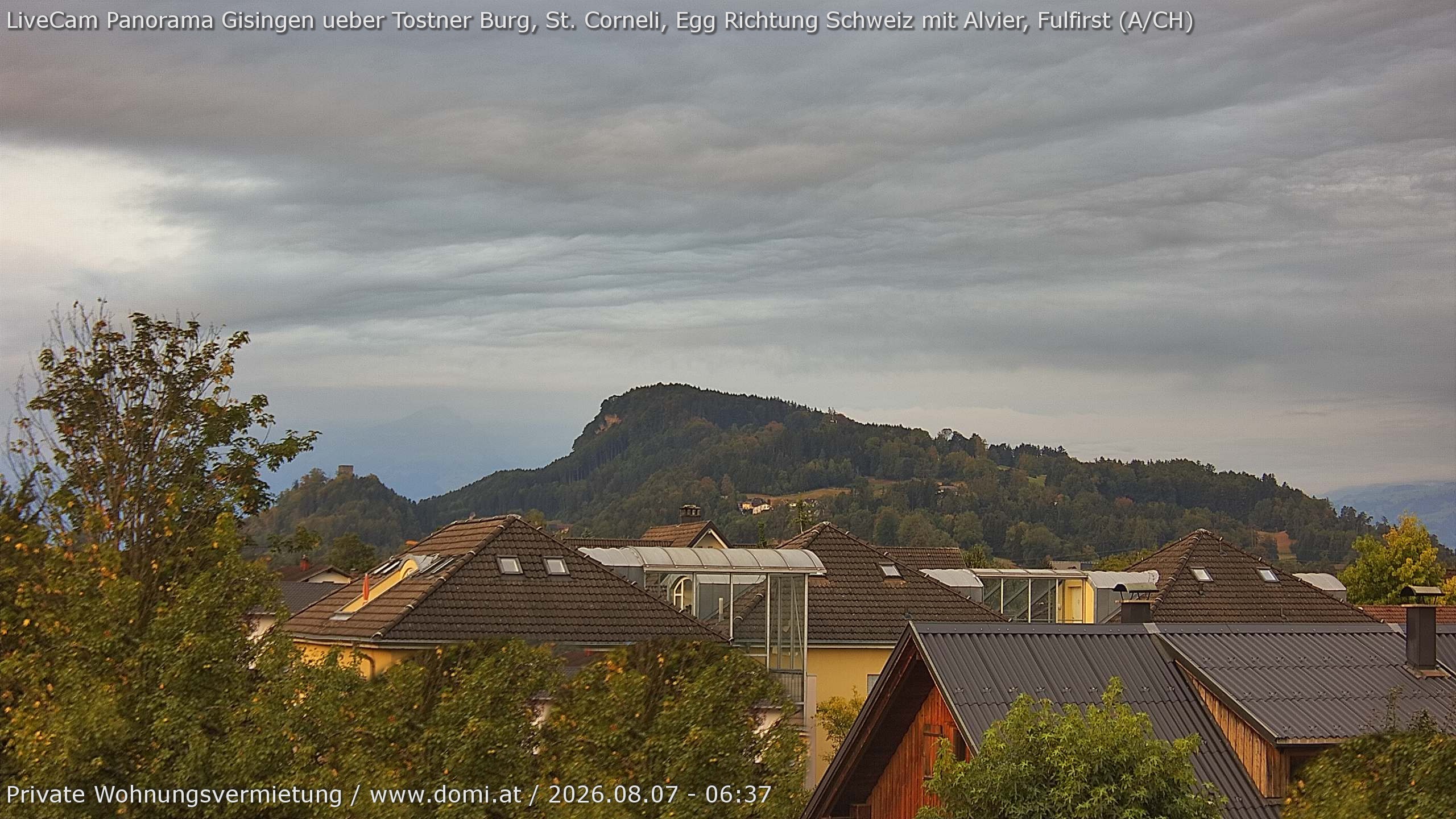 Archiv Foto Webcam Ausblick von Gisingen in Feldkirch auf Alvier und Fulfirst