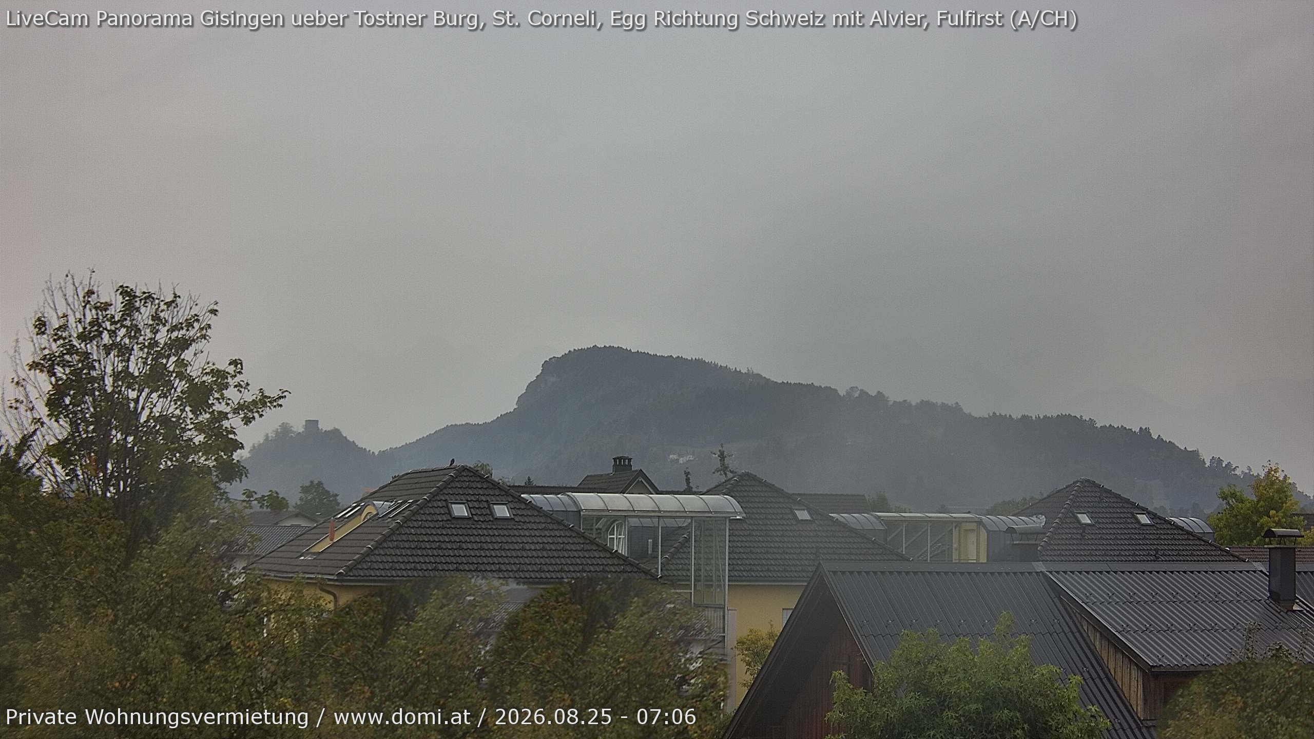 Archiv Foto Webcam Ausblick von Gisingen in Feldkirch auf Alvier und Fulfirst