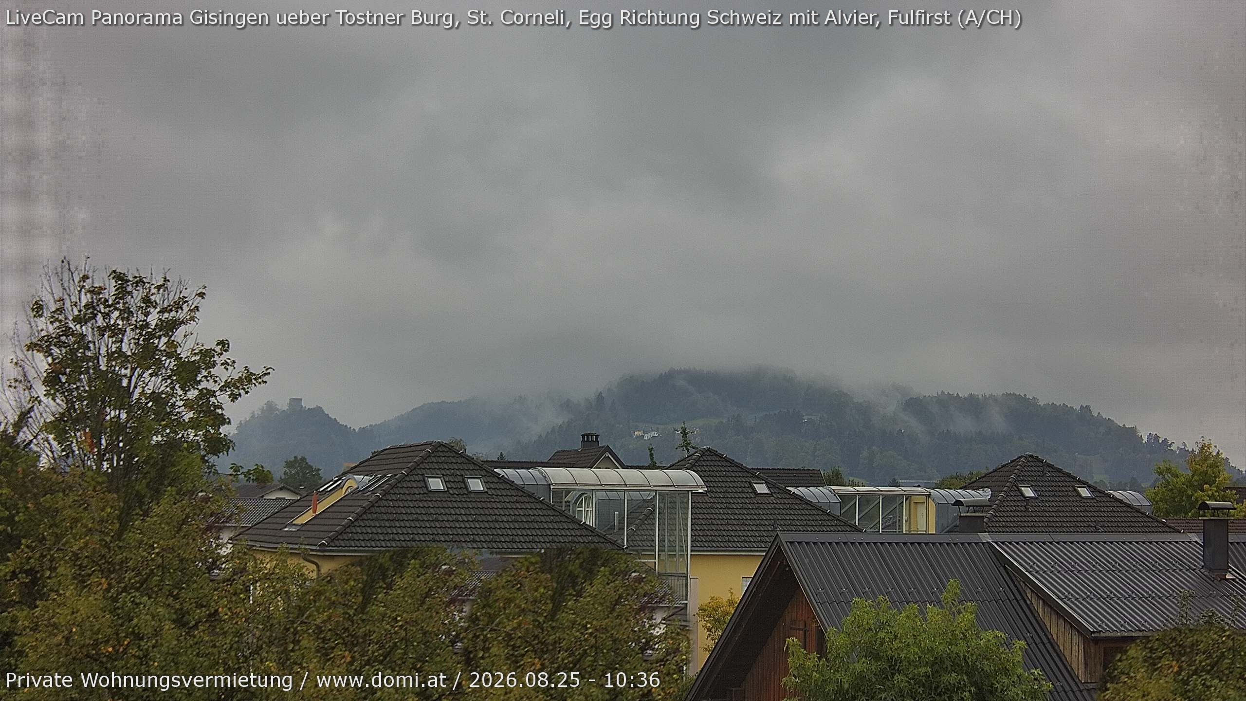 Archiv Foto Webcam Ausblick von Gisingen in Feldkirch auf Alvier und Fulfirst