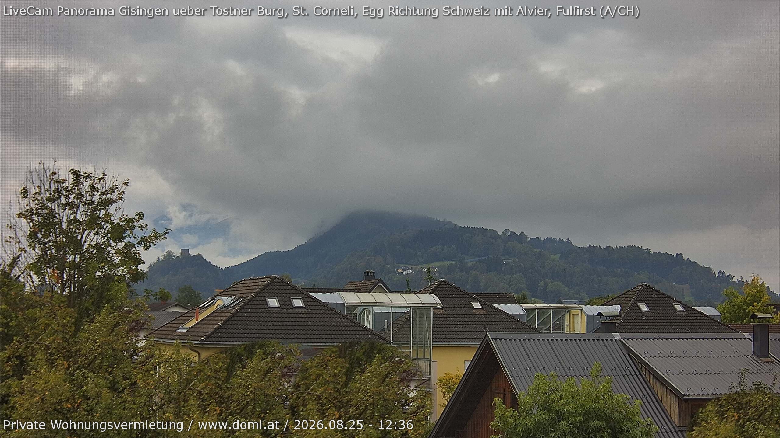 Archiv Foto Webcam Ausblick von Gisingen in Feldkirch auf Alvier und Fulfirst