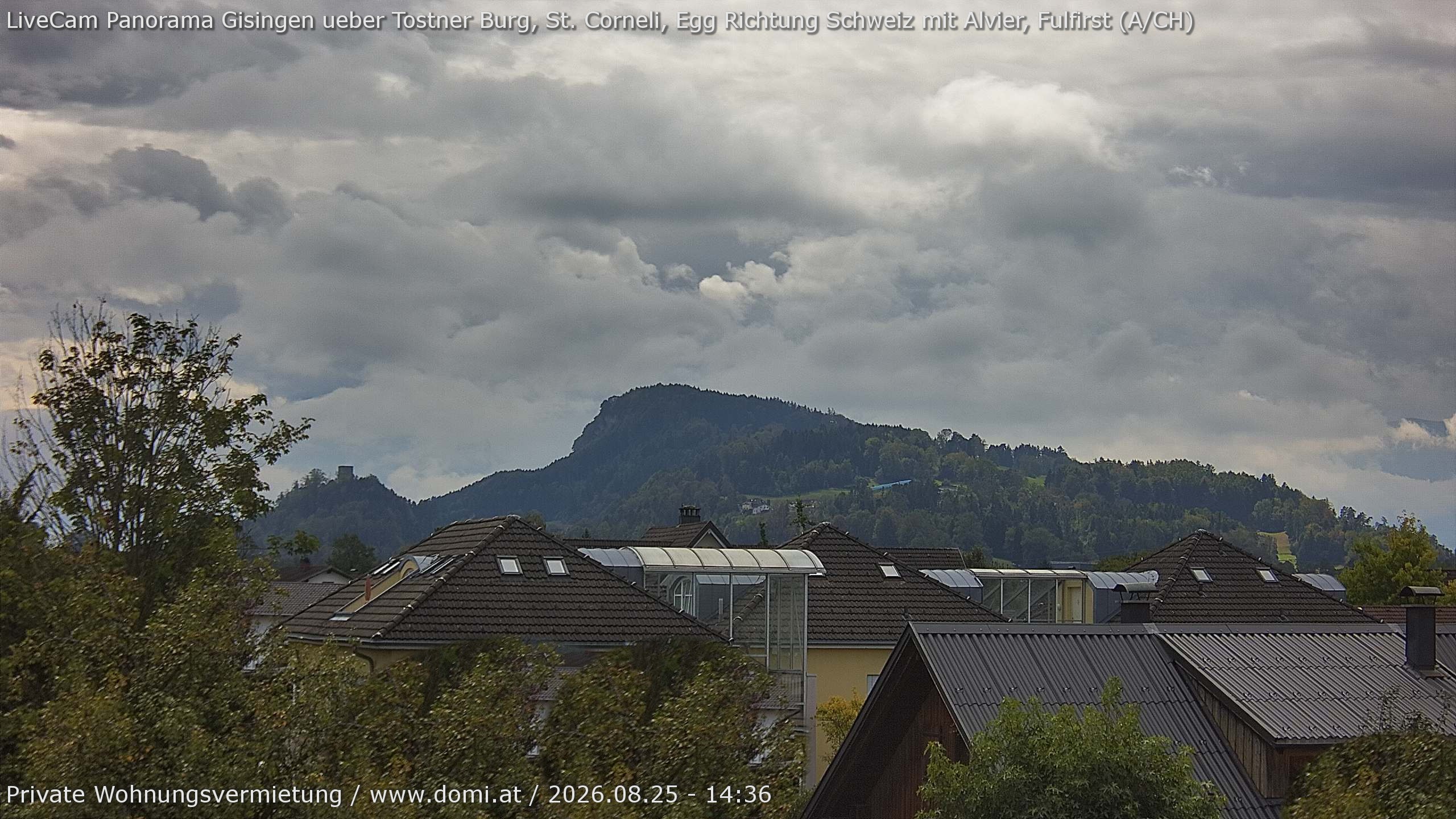 Archiv Foto Webcam Ausblick von Gisingen in Feldkirch auf Alvier und Fulfirst
