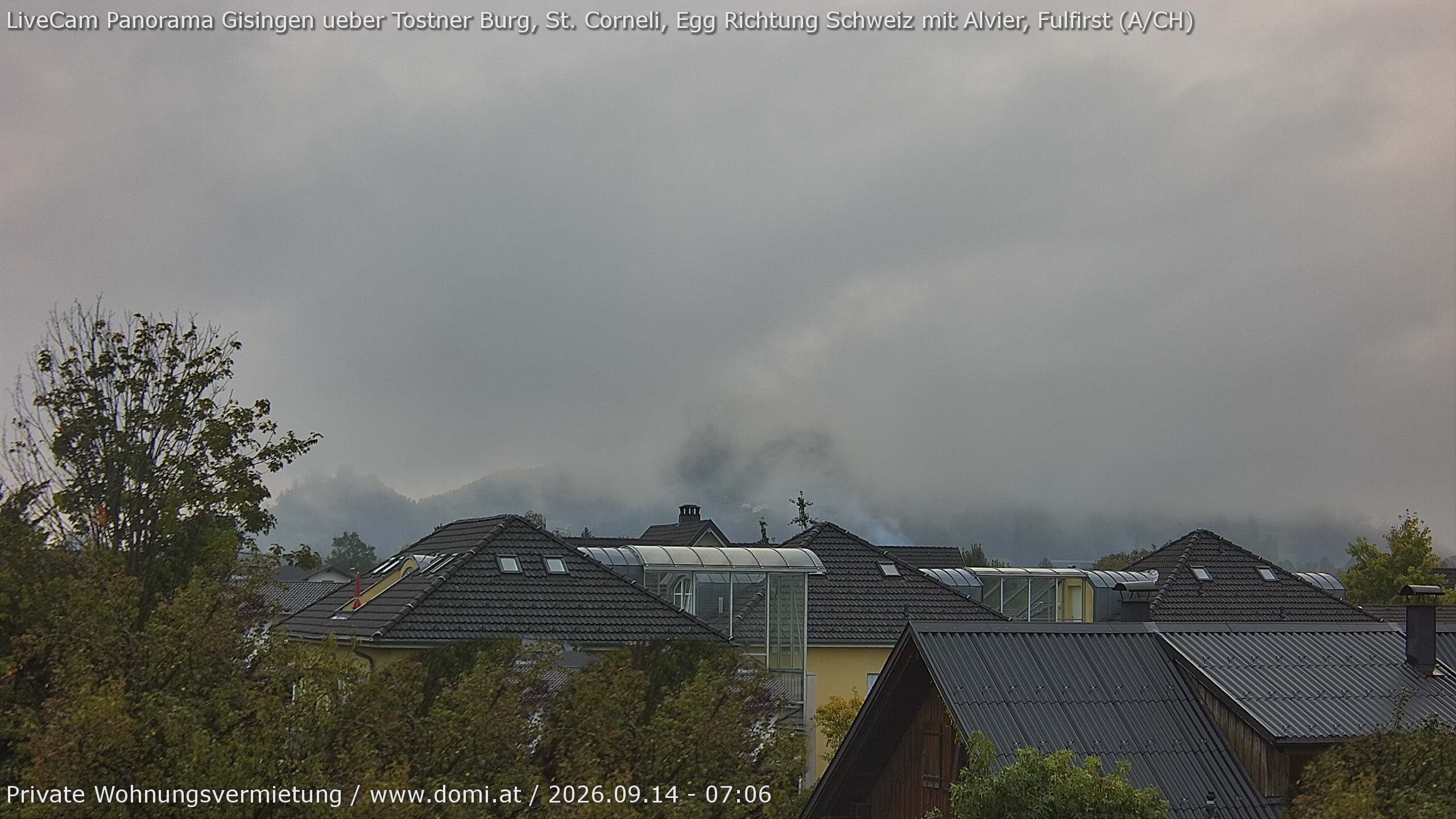 Archiv Foto Webcam Ausblick von Gisingen in Feldkirch auf Alvier und Fulfirst