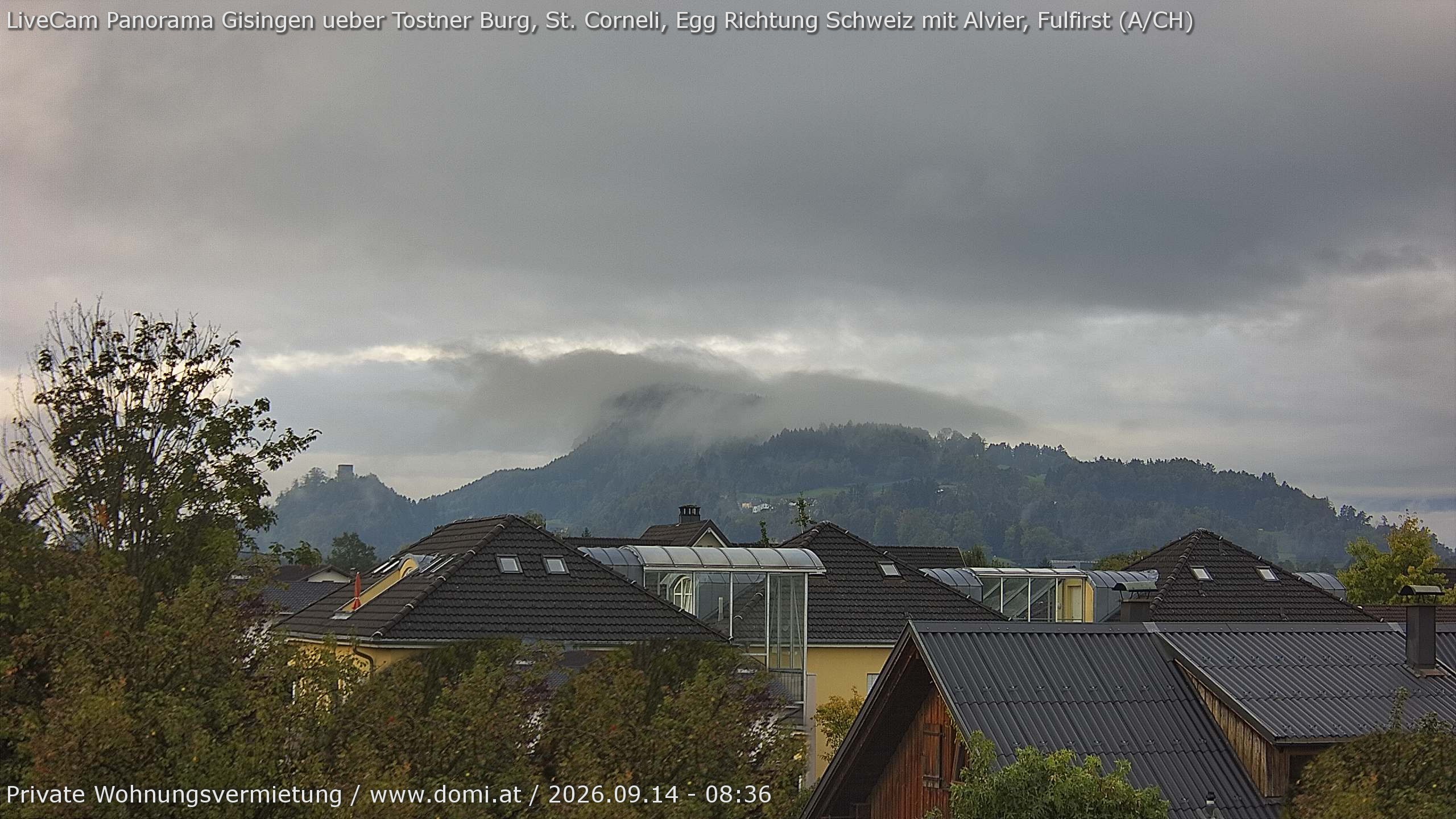 Archiv Foto Webcam Ausblick von Gisingen in Feldkirch auf Alvier und Fulfirst