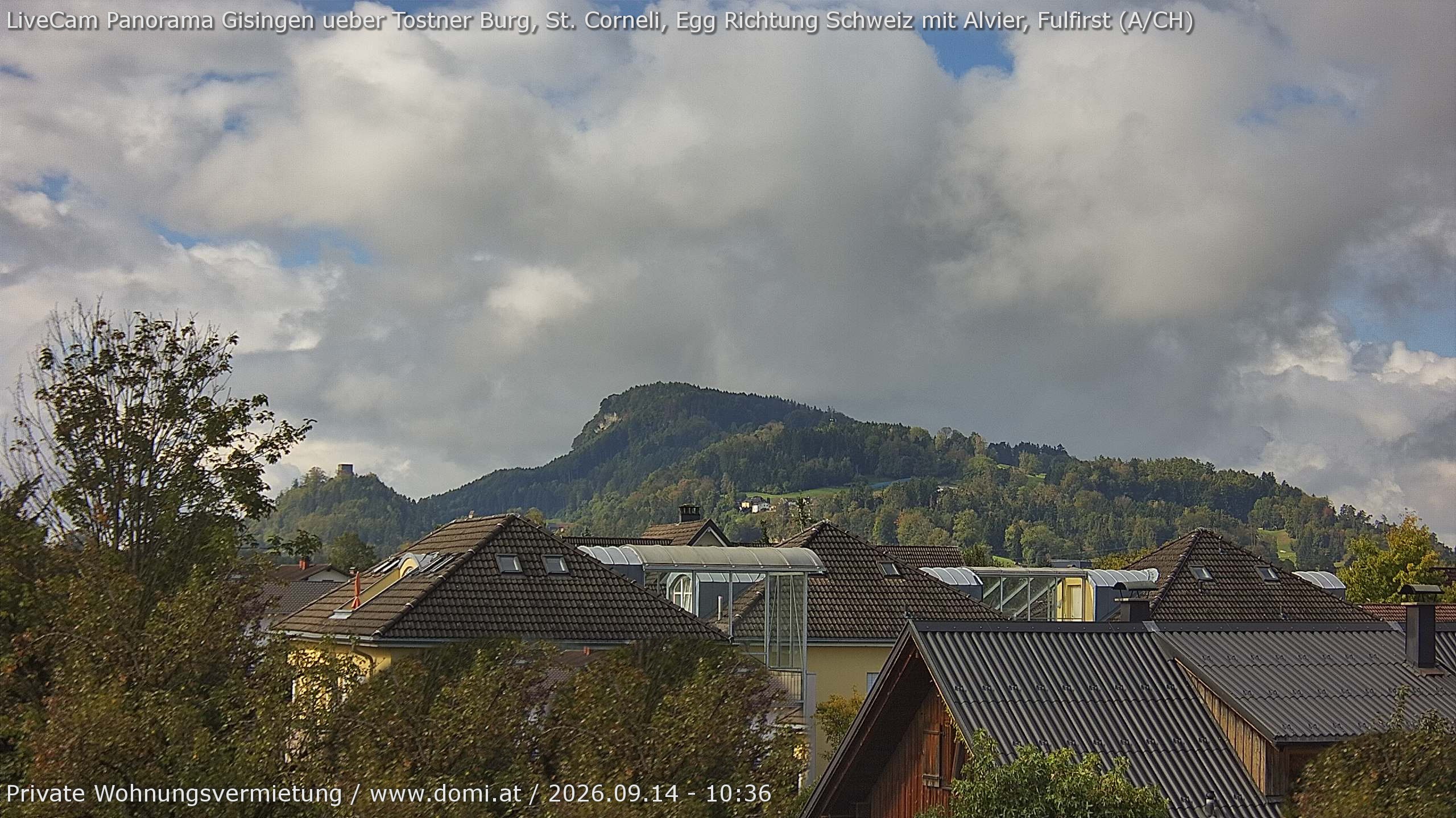 Archiv Foto Webcam Ausblick von Gisingen in Feldkirch auf Alvier und Fulfirst