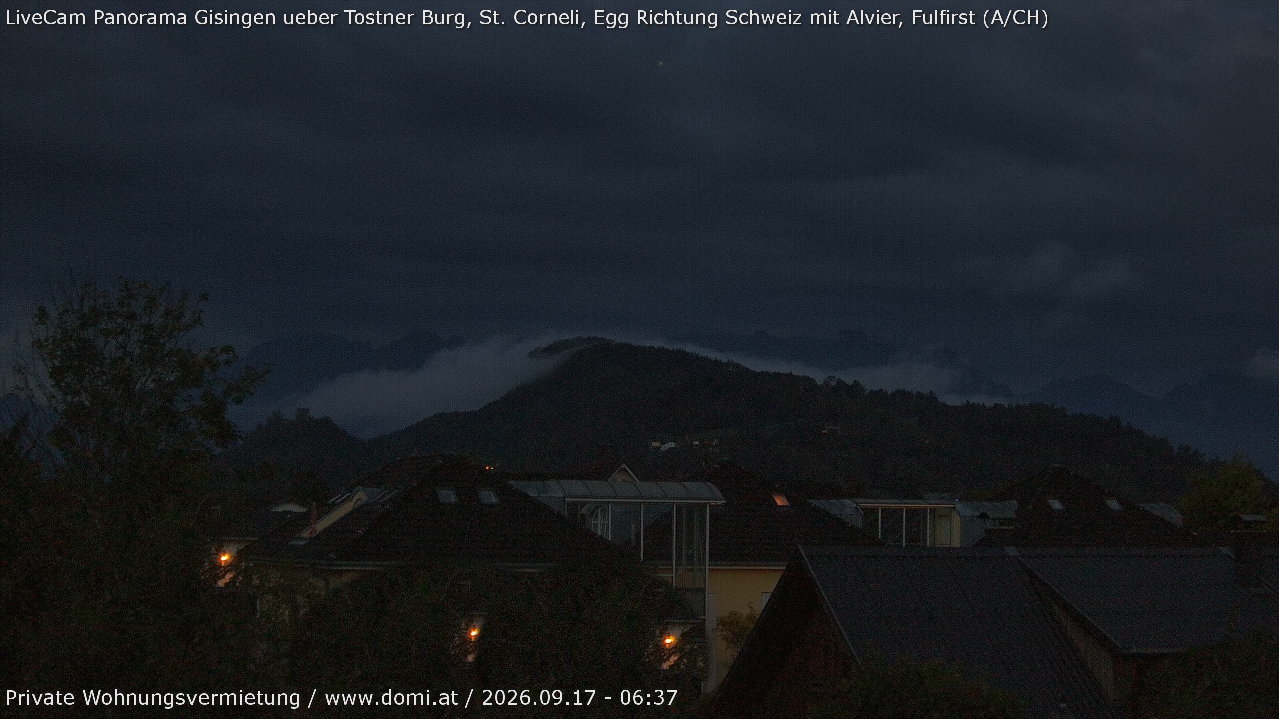 Archiv Foto Webcam Ausblick von Gisingen in Feldkirch auf Alvier und Fulfirst