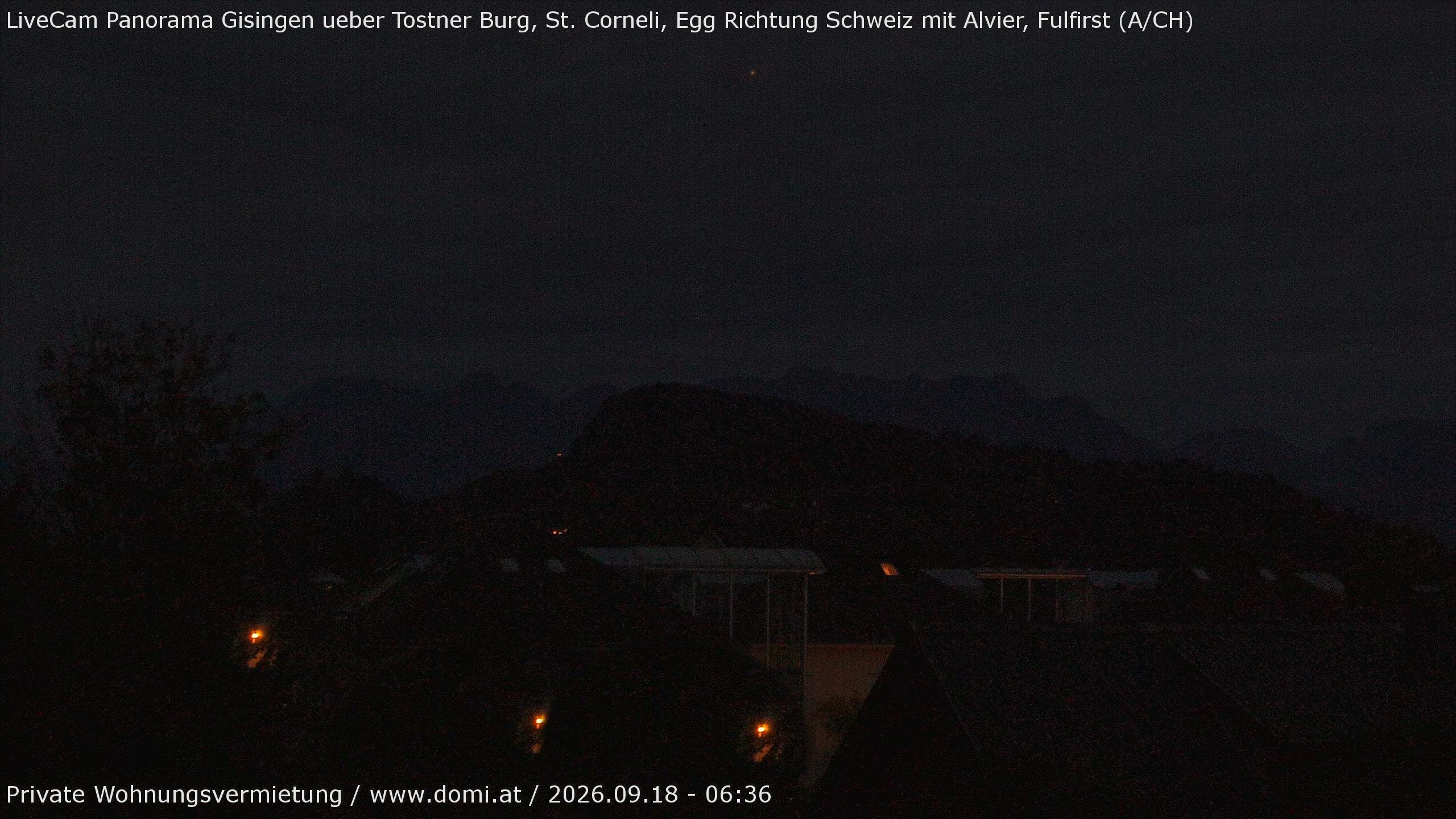 Archiv Foto Webcam Ausblick von Gisingen in Feldkirch auf Alvier und Fulfirst