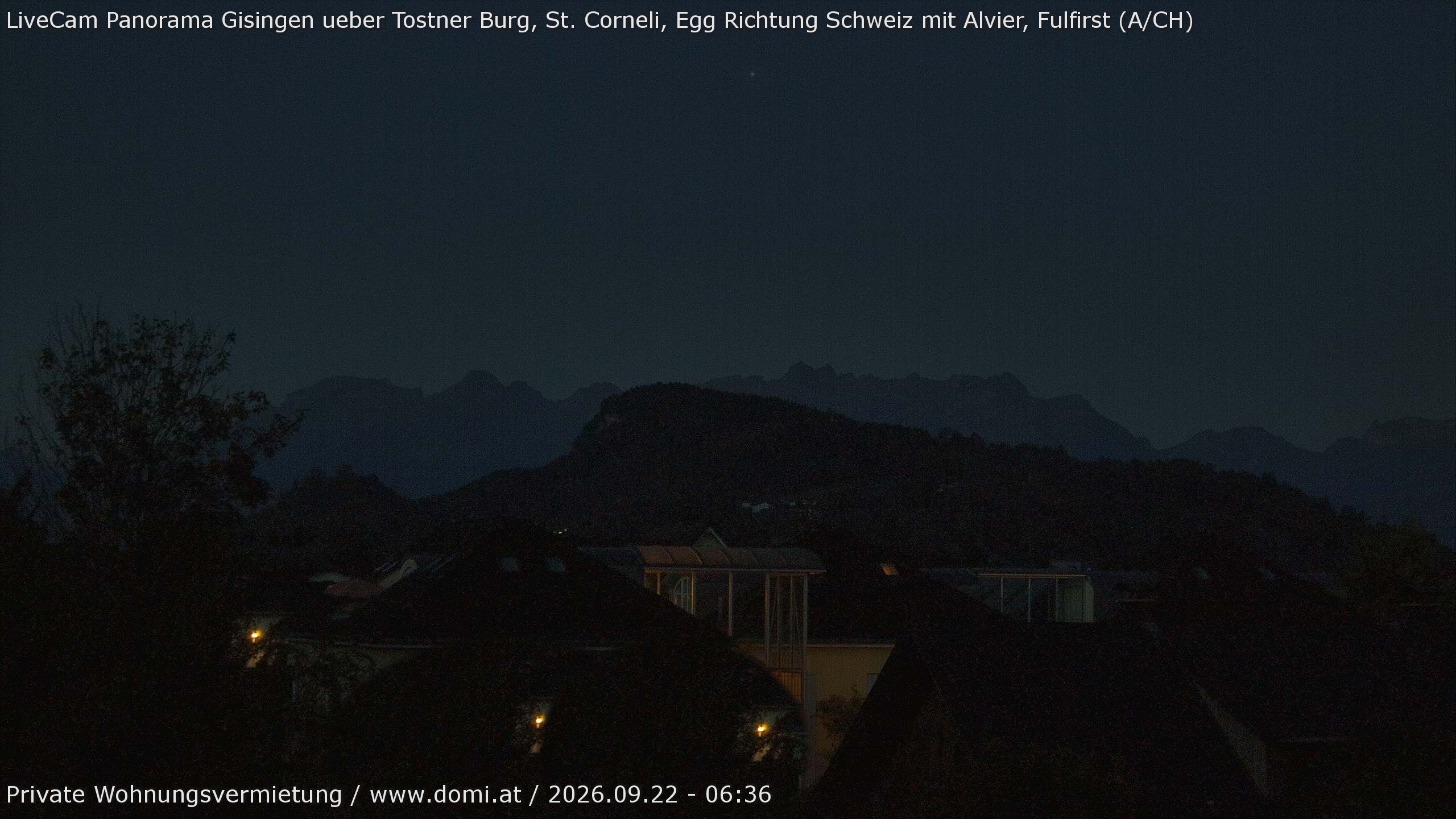 Archiv Foto Webcam Ausblick von Gisingen in Feldkirch auf Alvier und Fulfirst