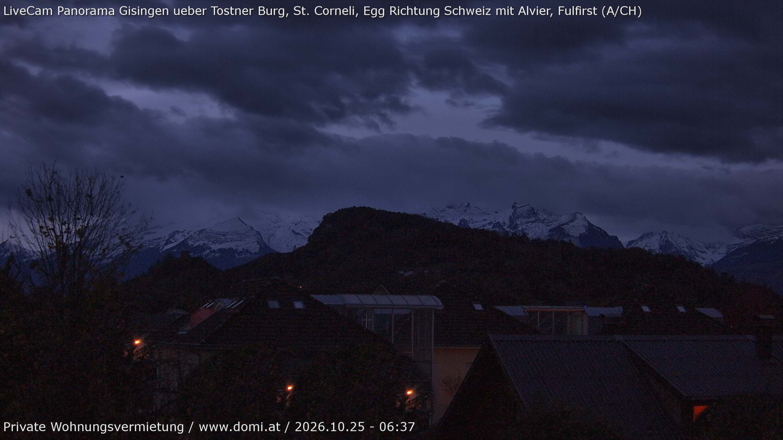 Archiv Foto Webcam Ausblick von Gisingen in Feldkirch auf Alvier und Fulfirst