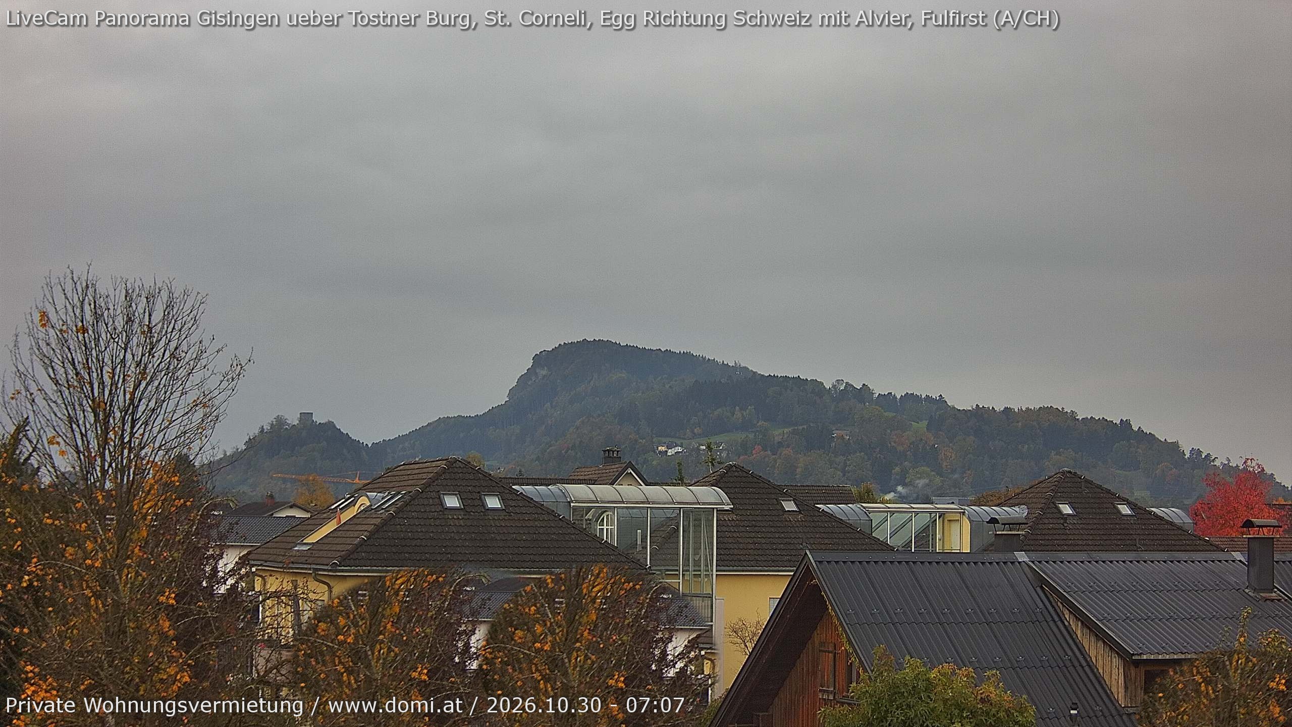 Archiv Foto Webcam Ausblick von Gisingen in Feldkirch auf Alvier und Fulfirst