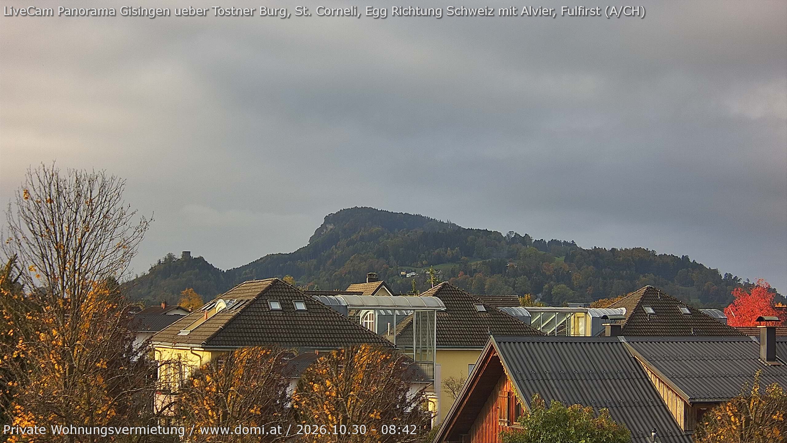 Archiv Foto Webcam Ausblick von Gisingen in Feldkirch auf Alvier und Fulfirst