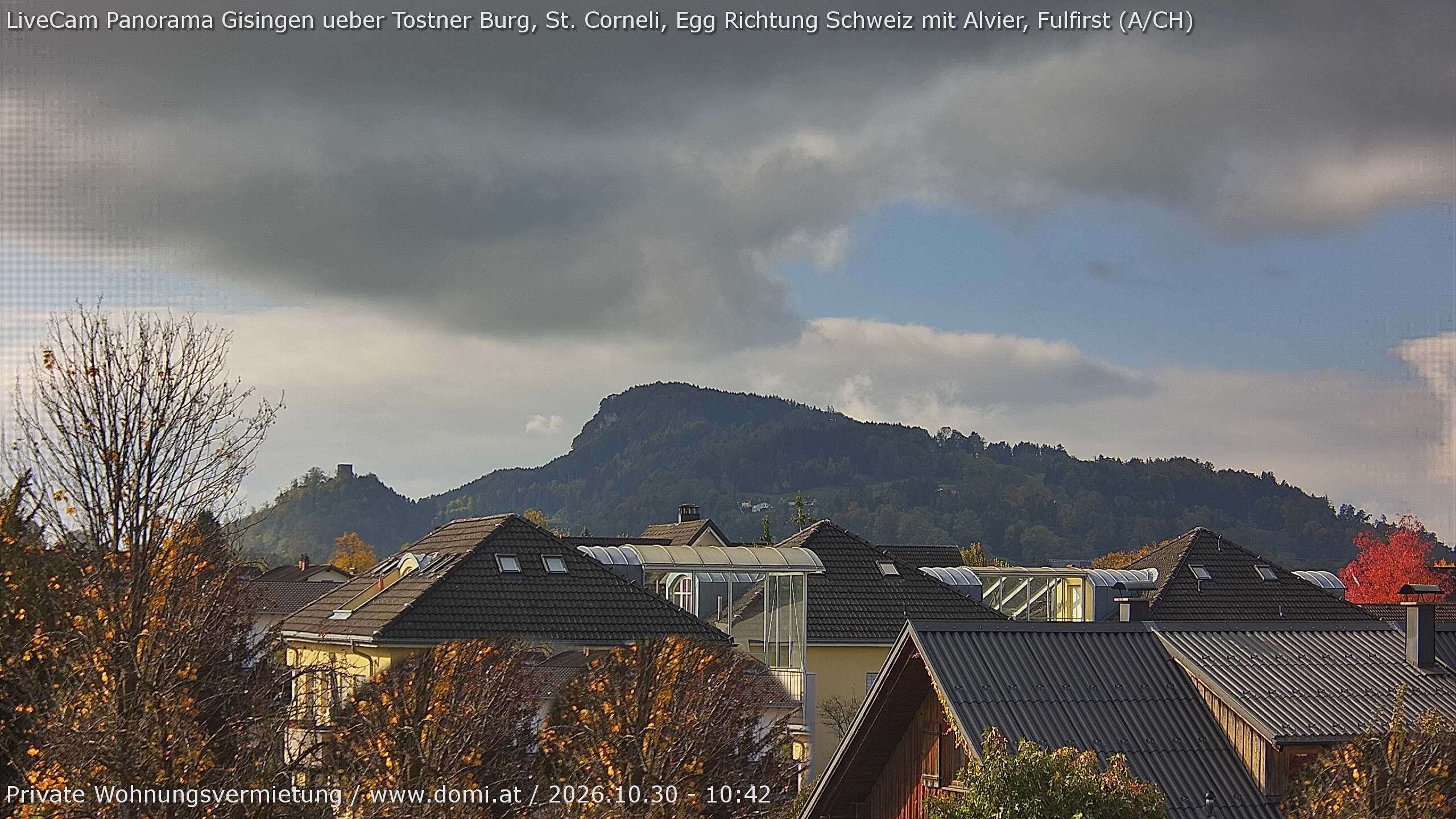 Archiv Foto Webcam Ausblick von Gisingen in Feldkirch auf Alvier und Fulfirst