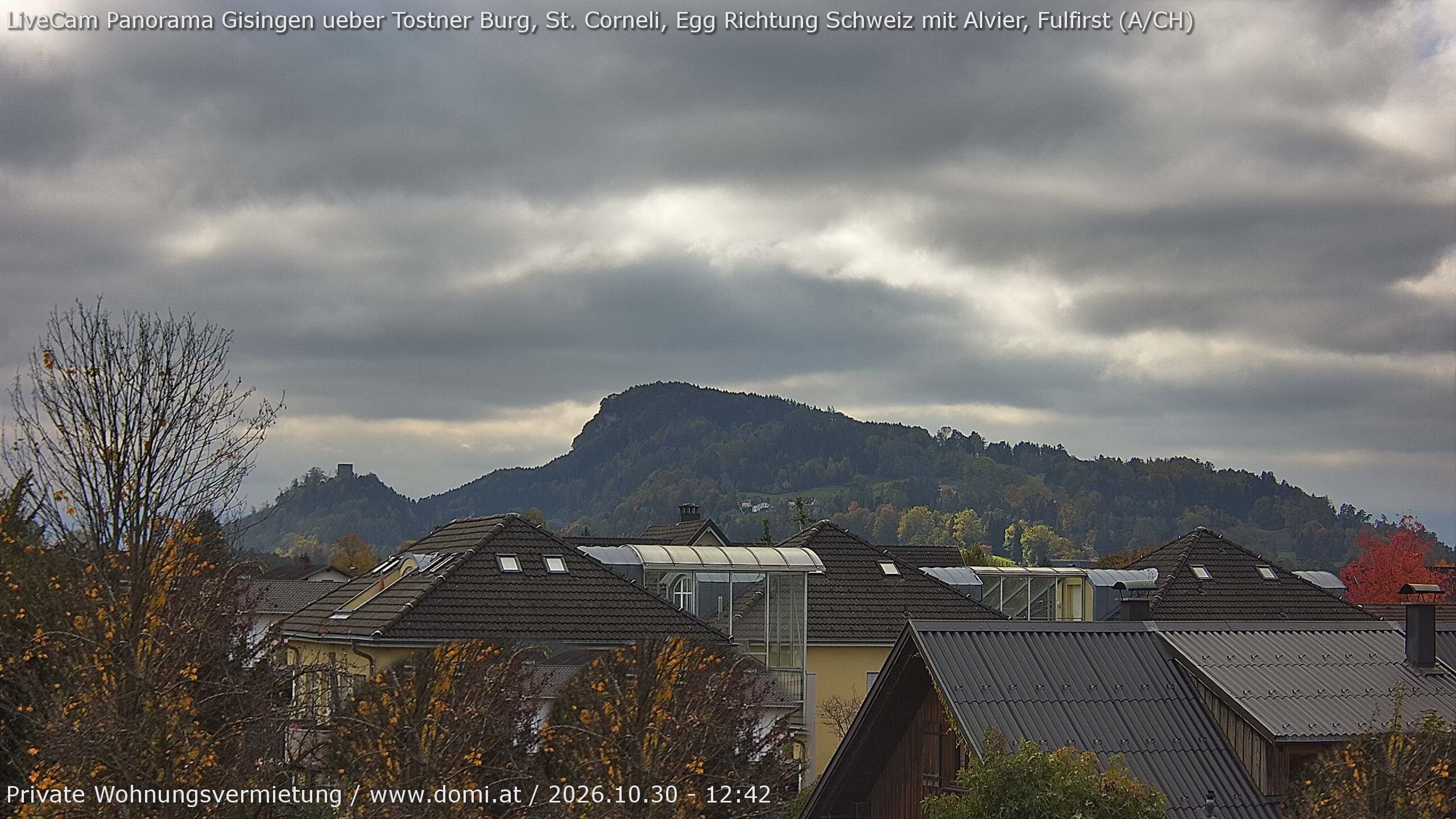 Archiv Foto Webcam Ausblick von Gisingen in Feldkirch auf Alvier und Fulfirst