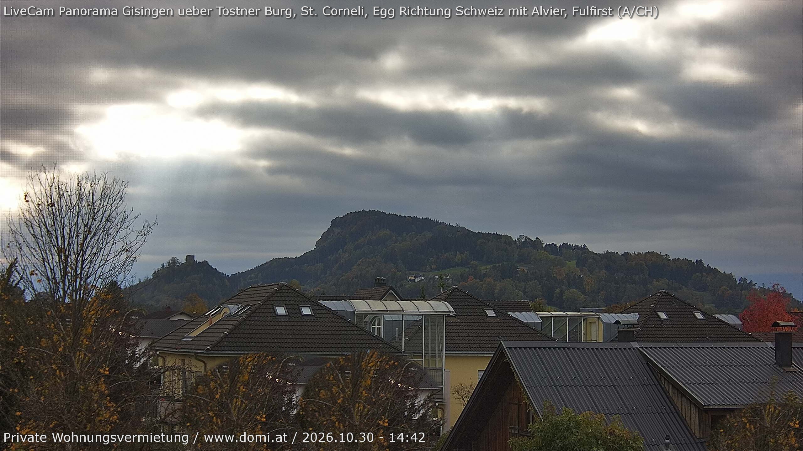 Archiv Foto Webcam Ausblick von Gisingen in Feldkirch auf Alvier und Fulfirst