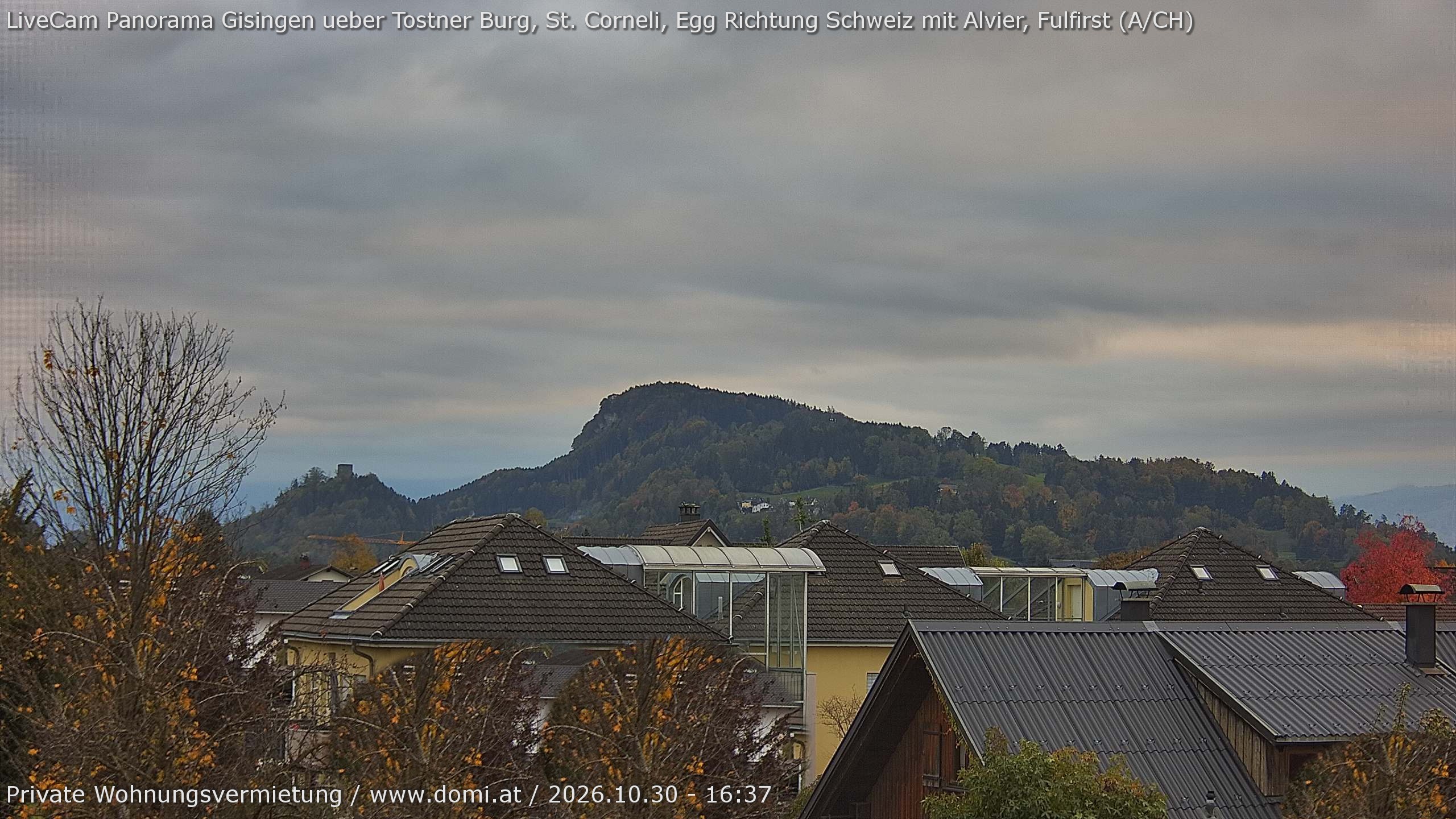 Archiv Foto Webcam Ausblick von Gisingen in Feldkirch auf Alvier und Fulfirst