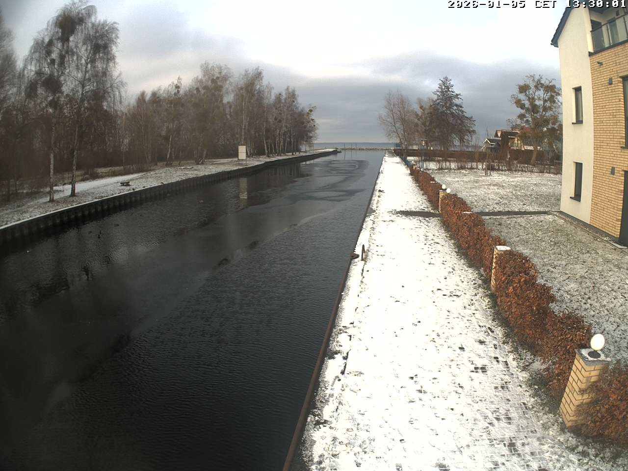 Archiv Foto Webcam Hafendorf Müritz: Kanal vom Claassee zur Müritz