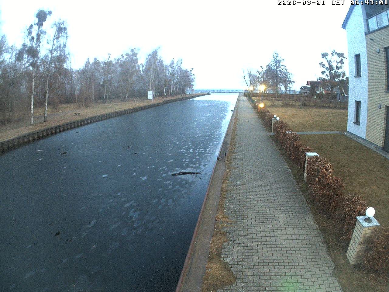 Archiv Foto Webcam Hafendorf Müritz: Kanal vom Claassee zur Müritz