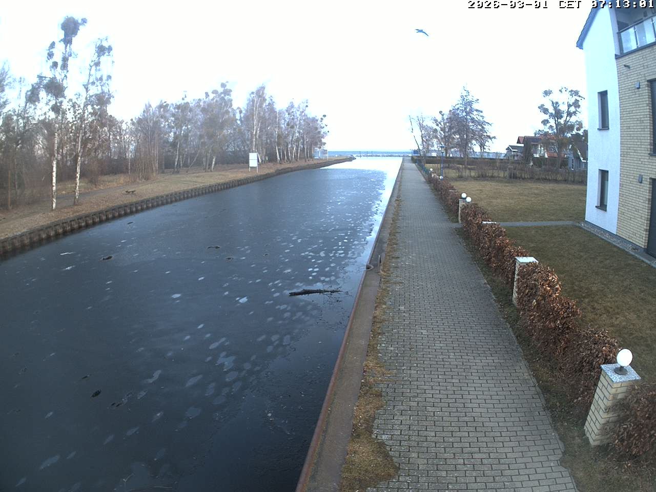 Archiv Foto Webcam Hafendorf Müritz: Kanal vom Claassee zur Müritz