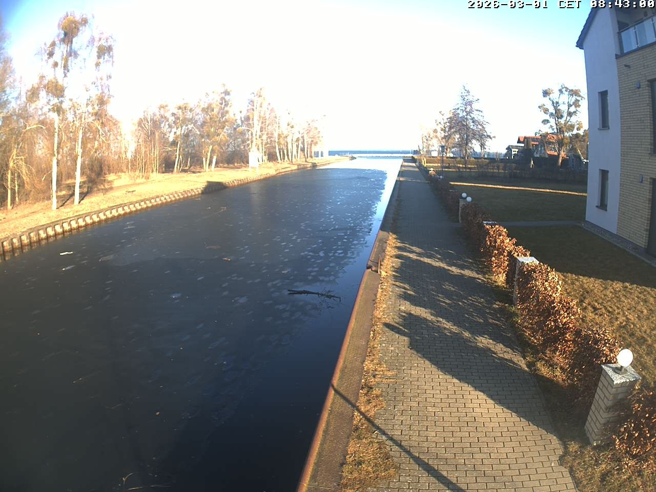 Archiv Foto Webcam Hafendorf Müritz: Kanal vom Claassee zur Müritz