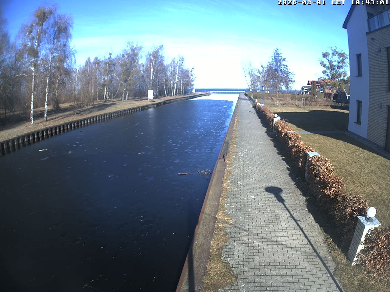 Archiv Foto Webcam Hafendorf Müritz: Kanal vom Claassee zur Müritz