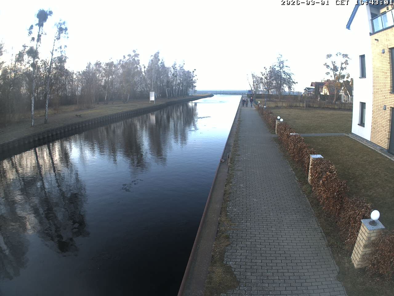 Archiv Foto Webcam Hafendorf Müritz: Kanal vom Claassee zur Müritz