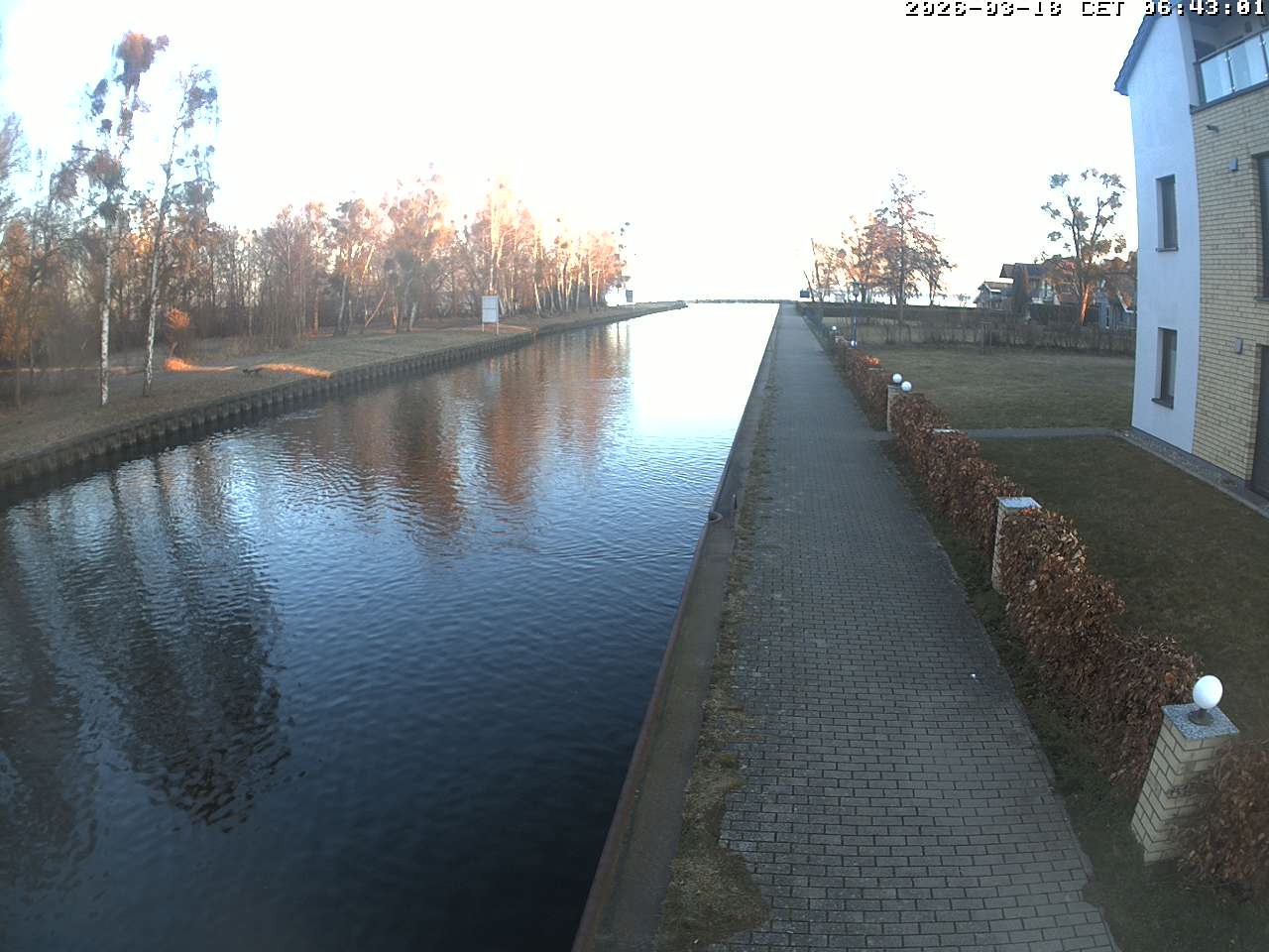 Archiv Foto Webcam Hafendorf Müritz: Kanal vom Claassee zur Müritz