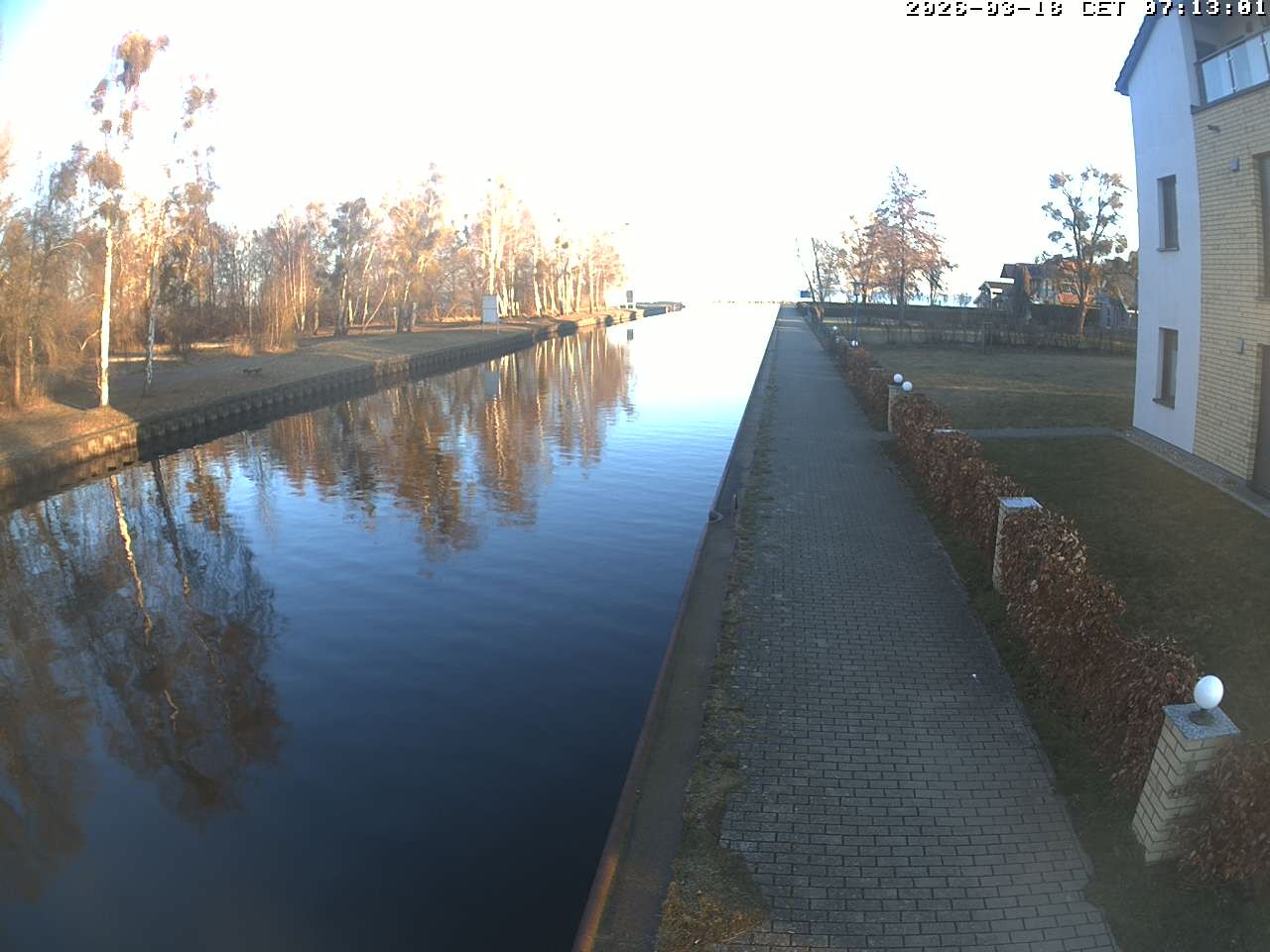 Archiv Foto Webcam Hafendorf Müritz: Kanal vom Claassee zur Müritz