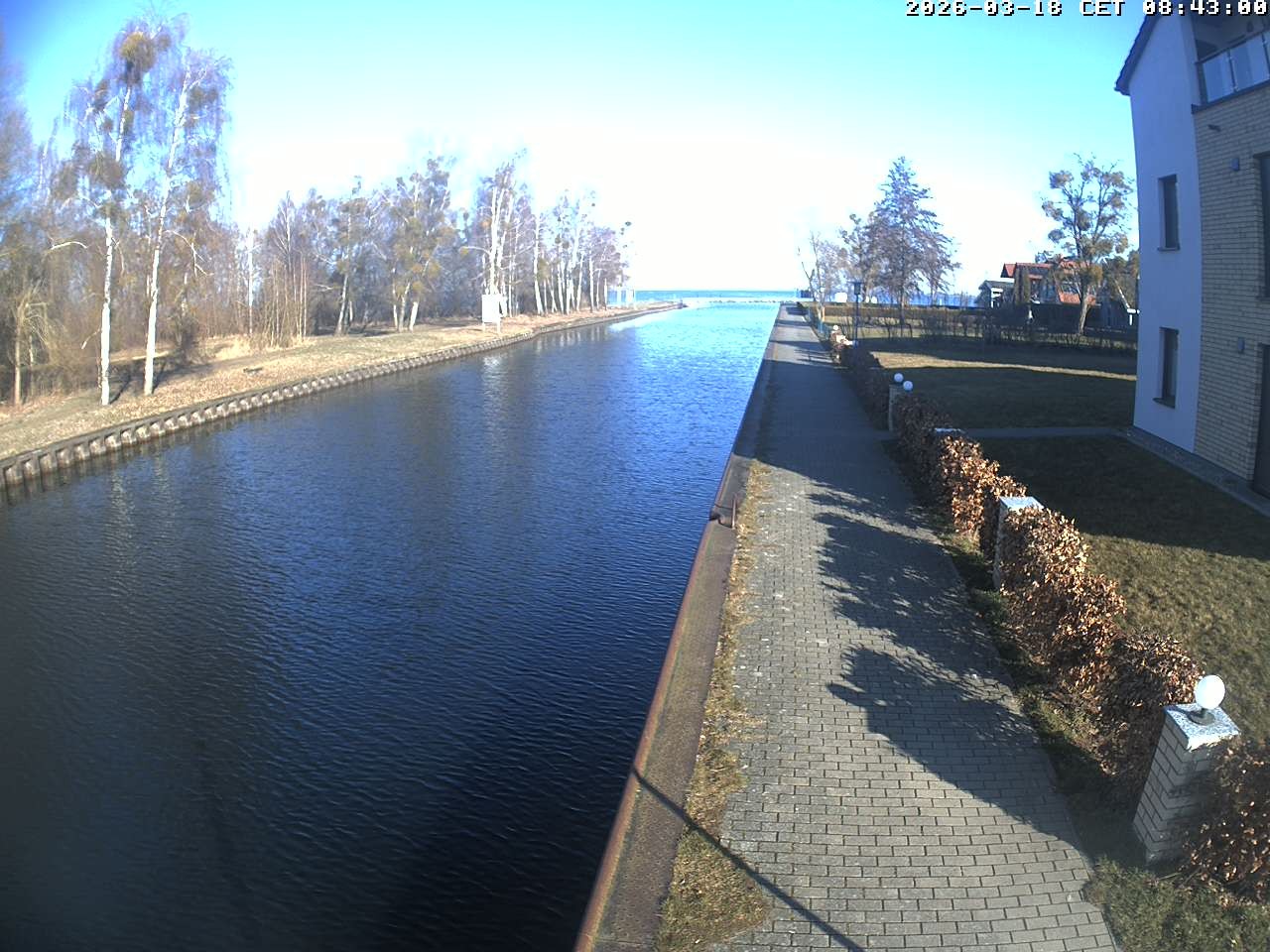 Archiv Foto Webcam Hafendorf Müritz: Kanal vom Claassee zur Müritz