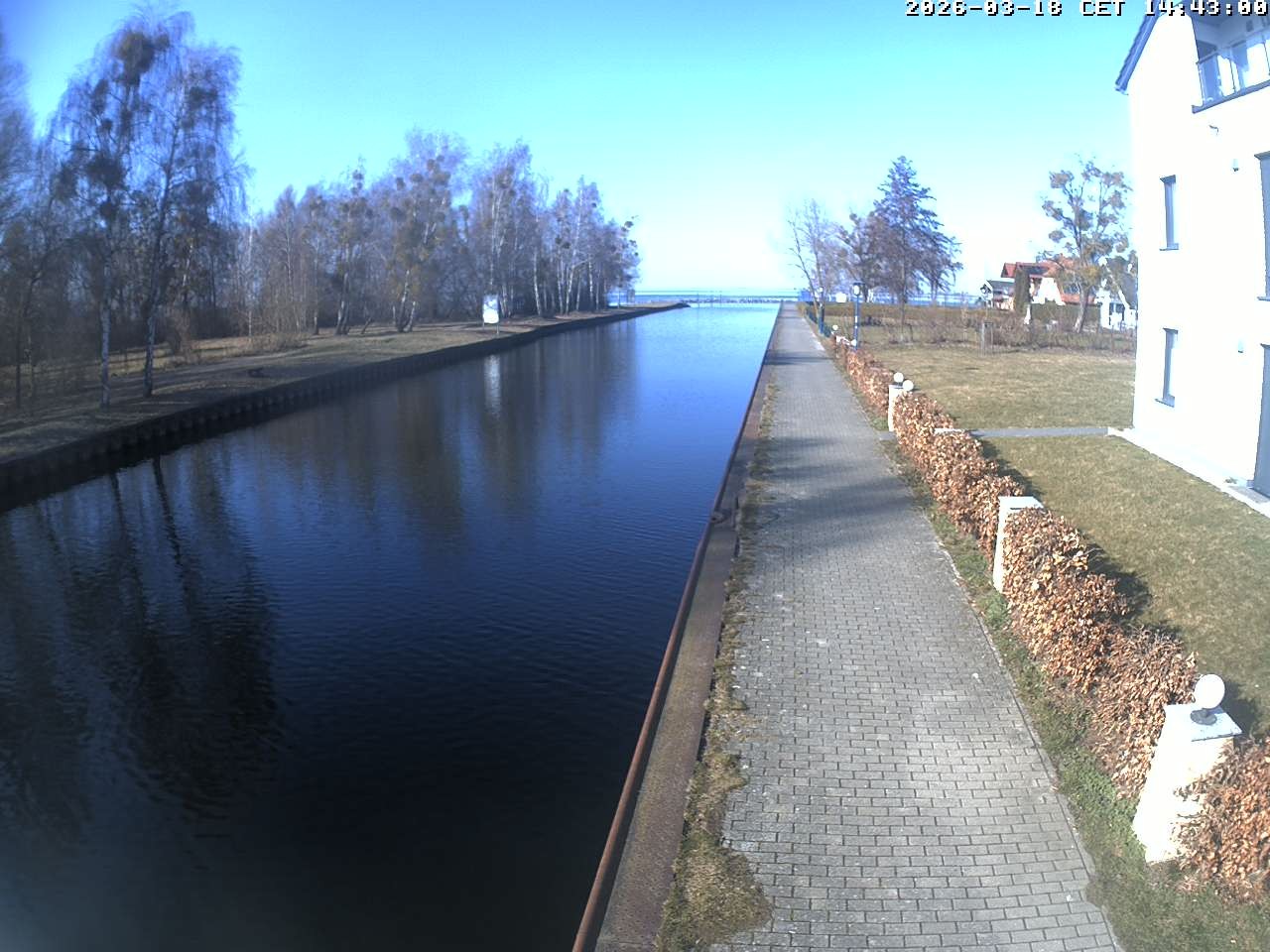Archiv Foto Webcam Hafendorf Müritz: Kanal vom Claassee zur Müritz