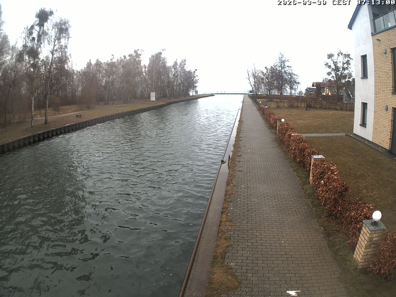 Archiv Foto Webcam Hafendorf Müritz: Kanal vom Claassee zur Müritz