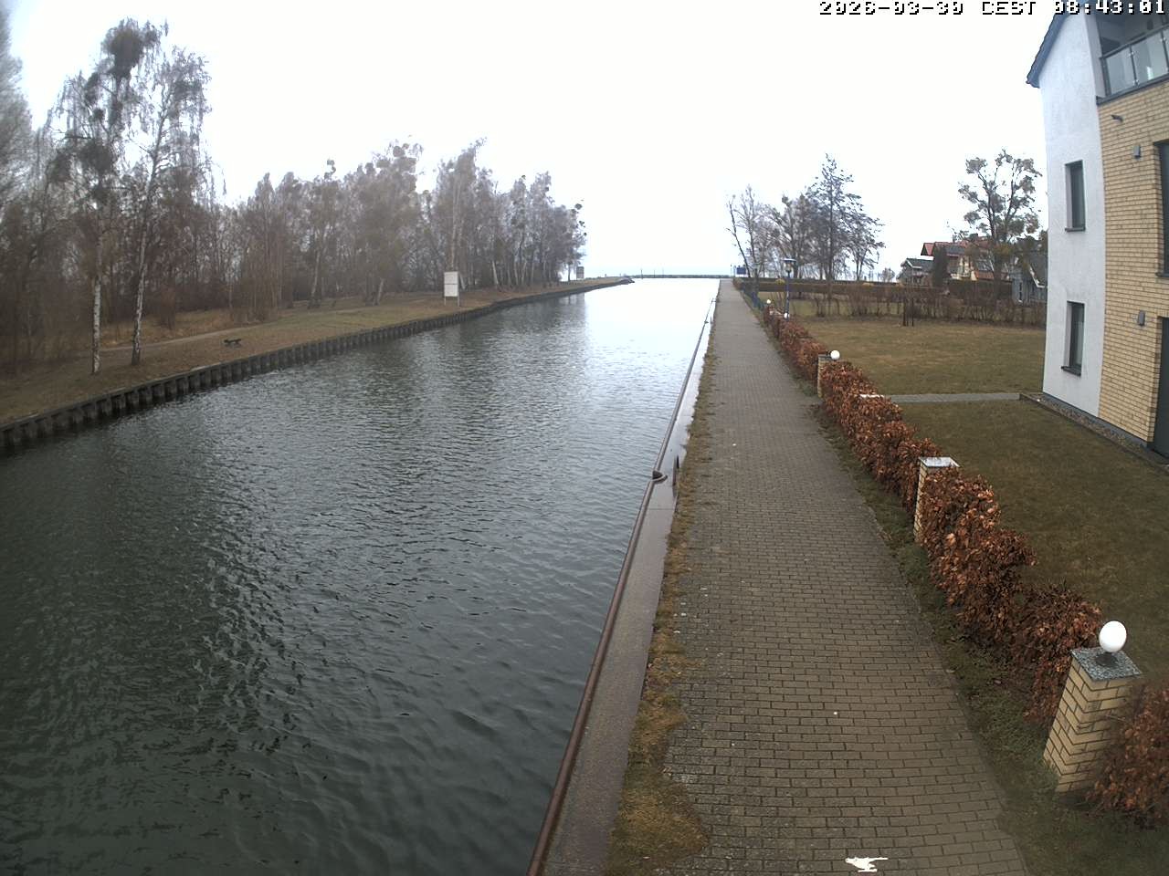 Archiv Foto Webcam Hafendorf Müritz: Kanal vom Claassee zur Müritz