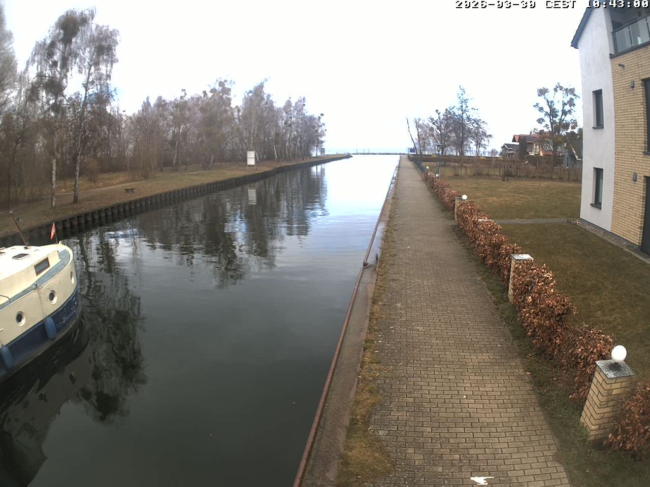Archiv Foto Webcam Hafendorf Müritz: Kanal vom Claassee zur Müritz
