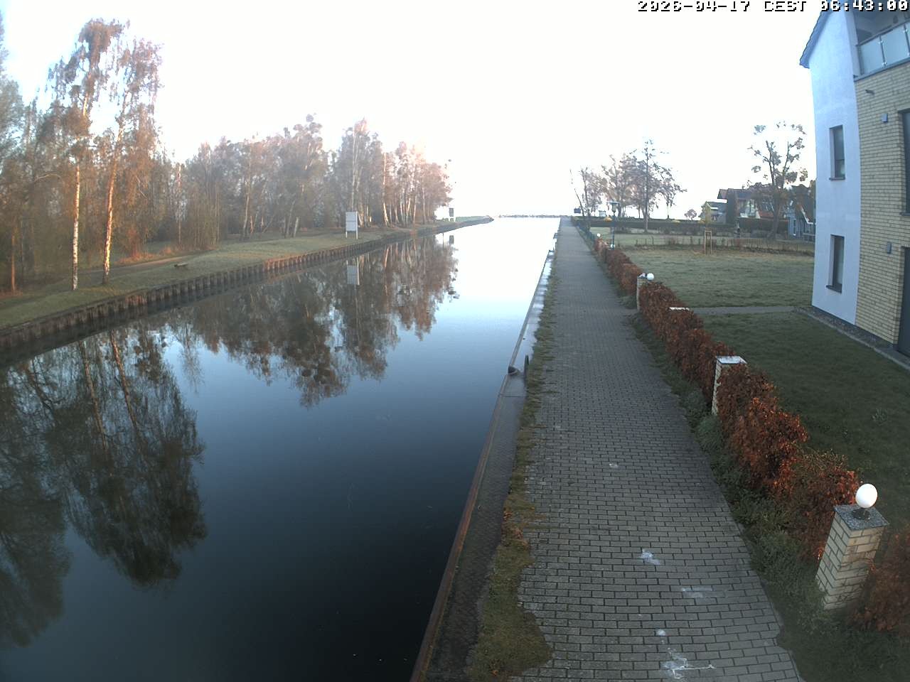 Archiv Foto Webcam Hafendorf Müritz: Kanal vom Claassee zur Müritz
