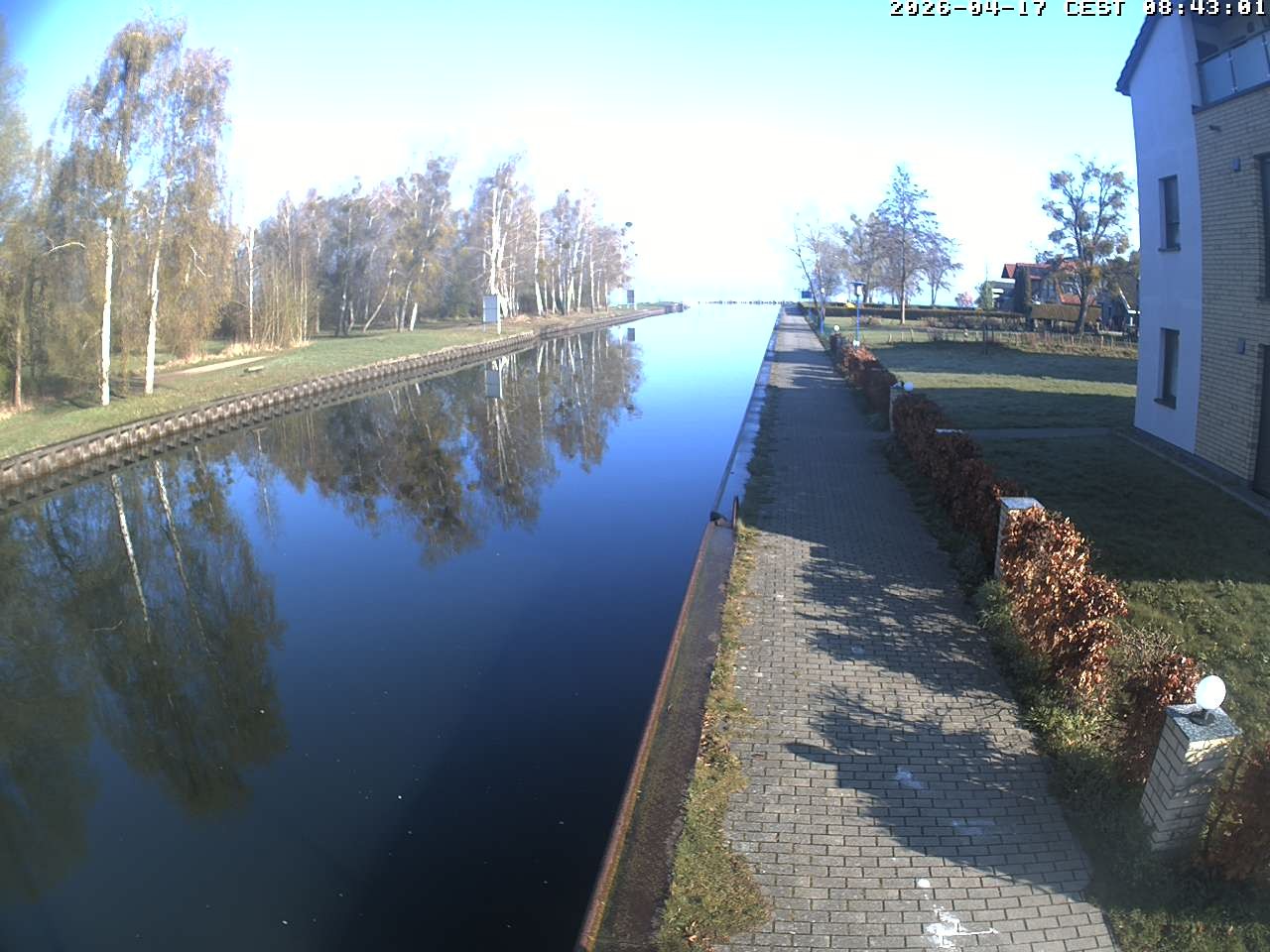 Archiv Foto Webcam Hafendorf Müritz: Kanal vom Claassee zur Müritz