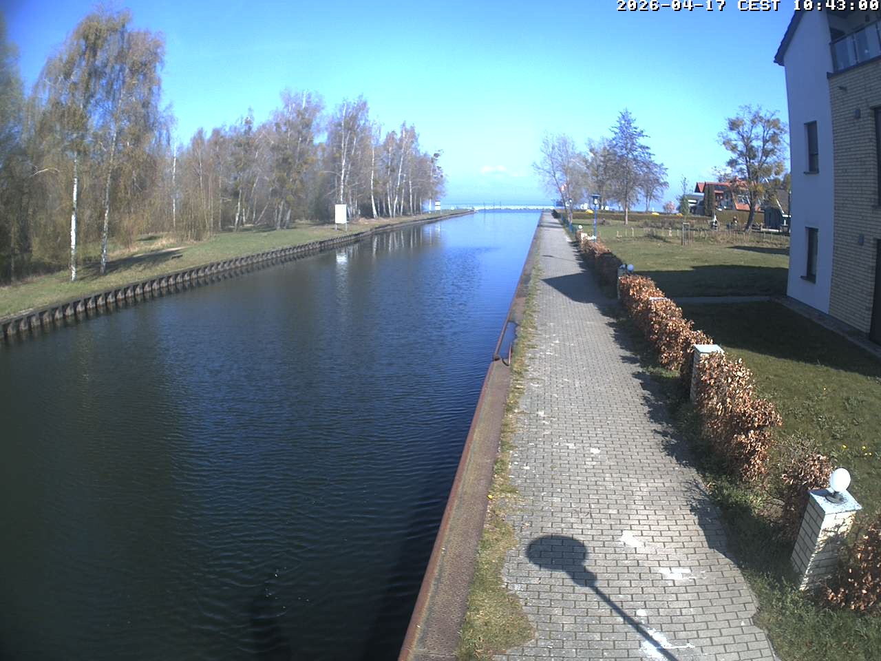 Archiv Foto Webcam Hafendorf Müritz: Kanal vom Claassee zur Müritz
