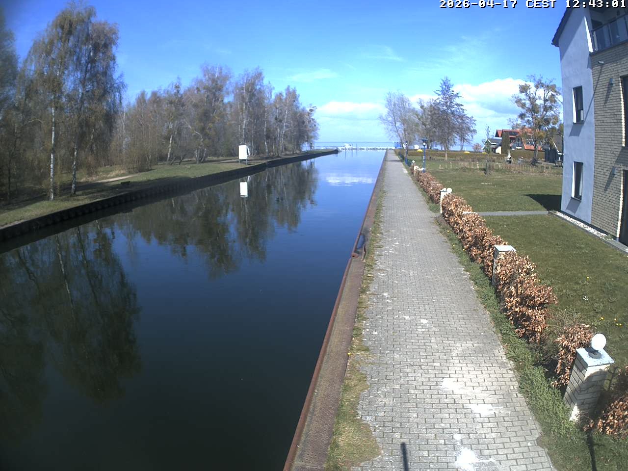 Archiv Foto Webcam Hafendorf Müritz: Kanal vom Claassee zur Müritz