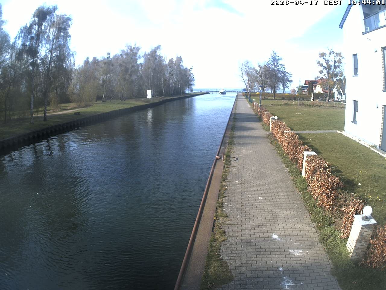 Archiv Foto Webcam Hafendorf Müritz: Kanal vom Claassee zur Müritz