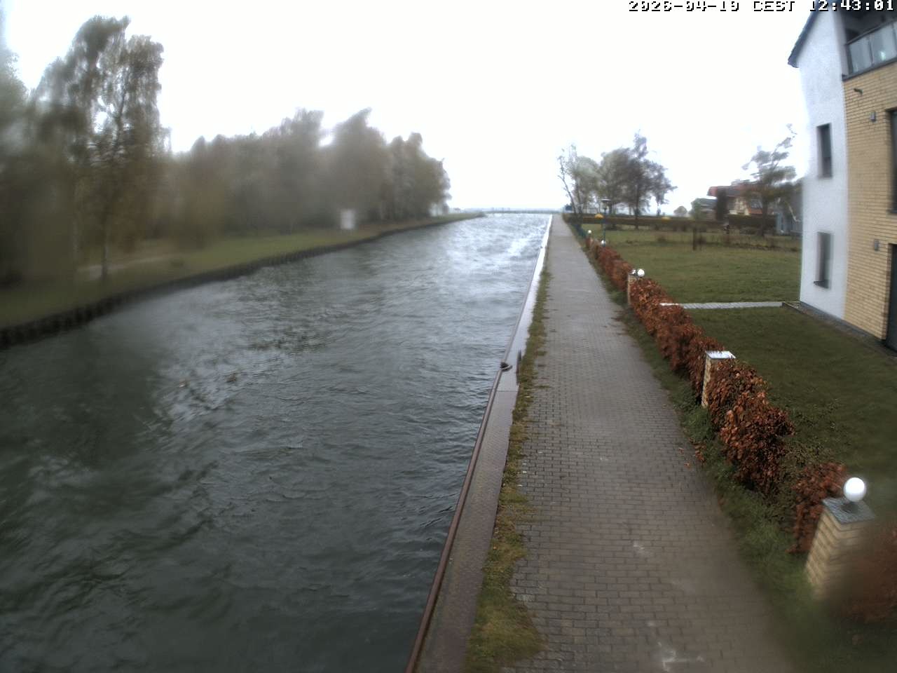 Archiv Foto Webcam Hafendorf Müritz: Kanal vom Claassee zur Müritz