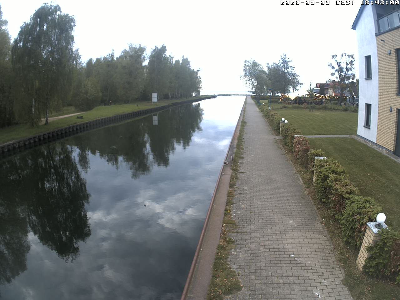 Archiv Foto Webcam Hafendorf Müritz: Kanal vom Claassee zur Müritz