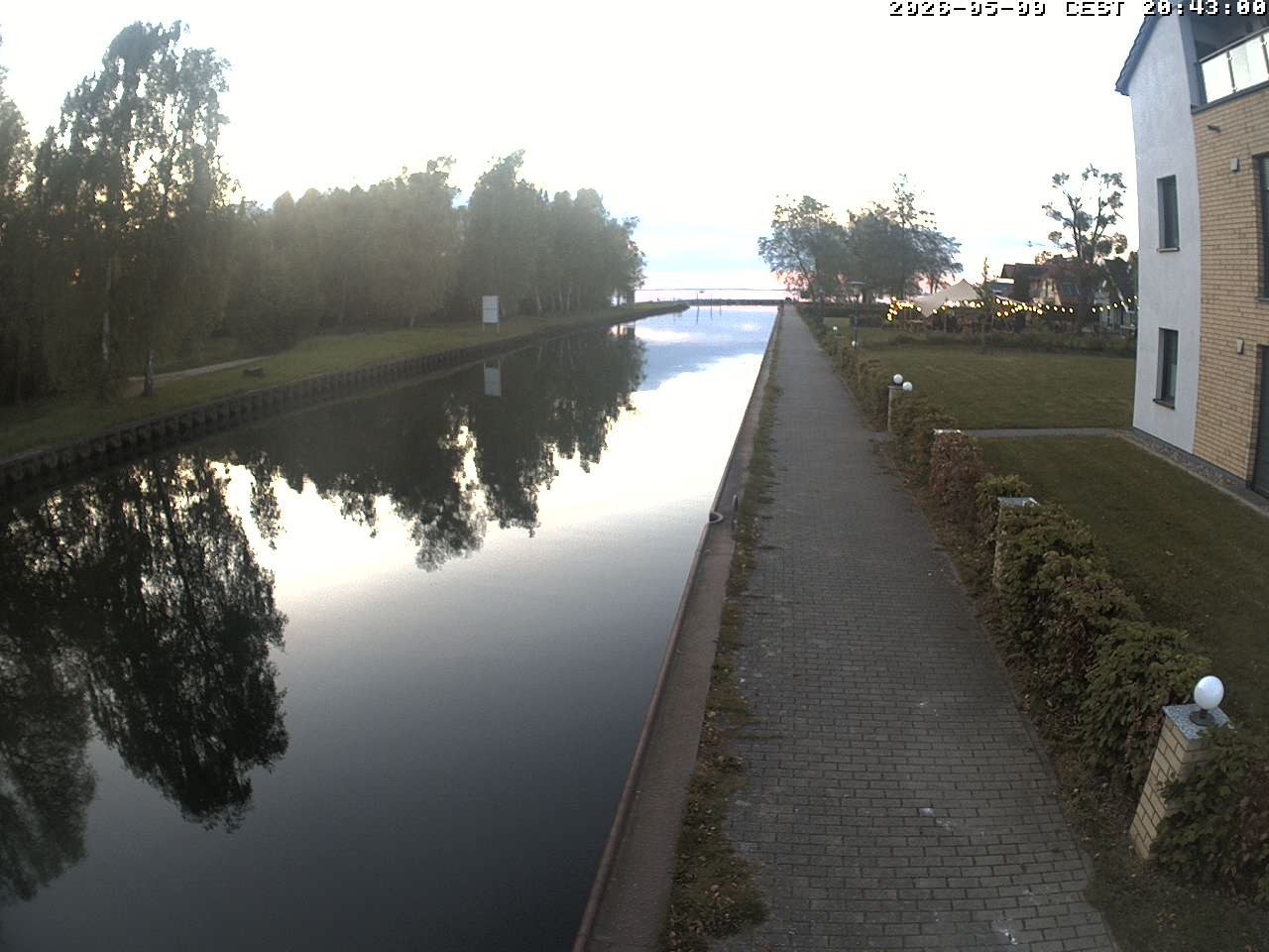 Archiv Foto Webcam Hafendorf Müritz: Kanal vom Claassee zur Müritz
