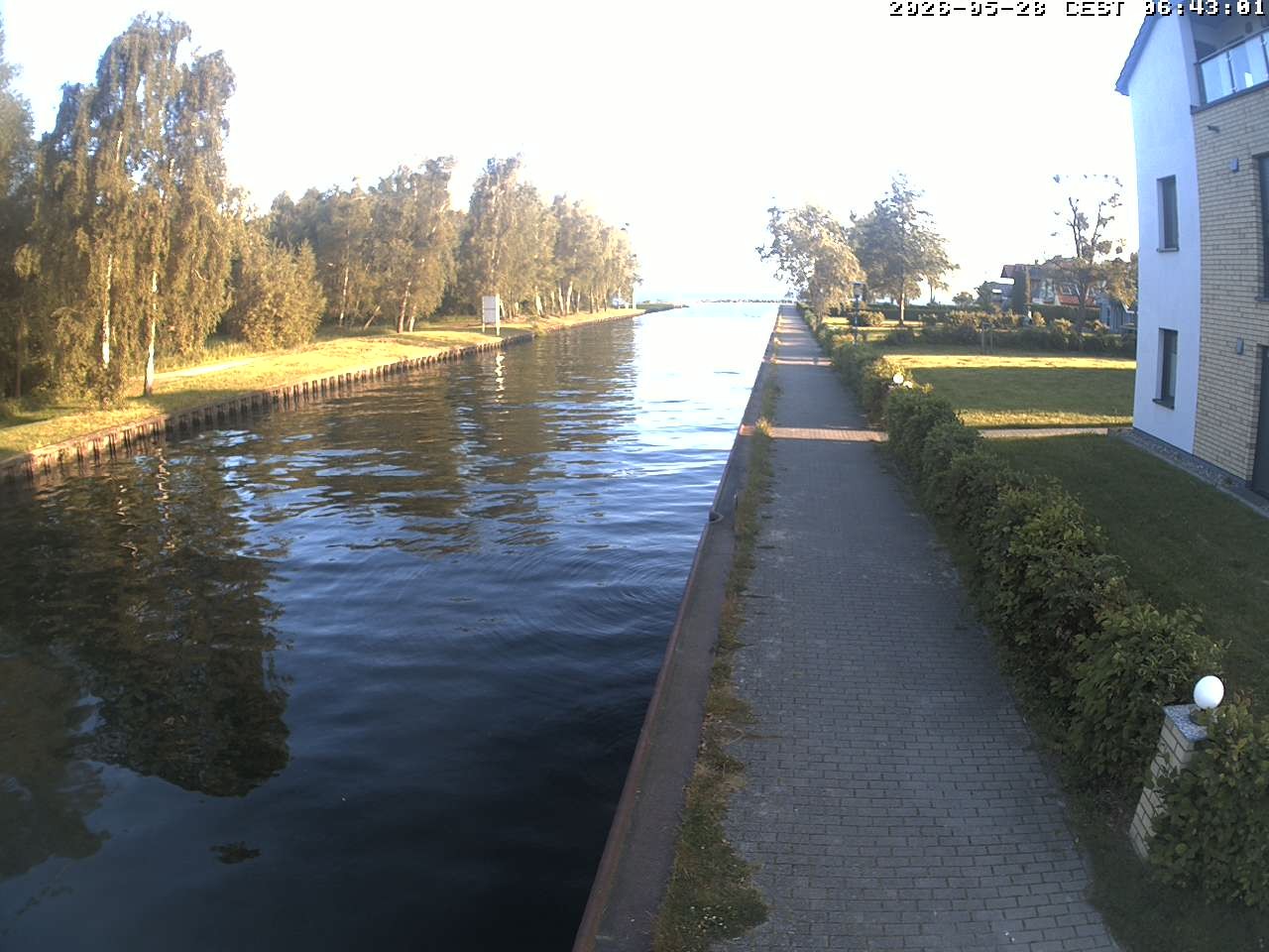 Archived image Webcam Canal Müritz - Claassee