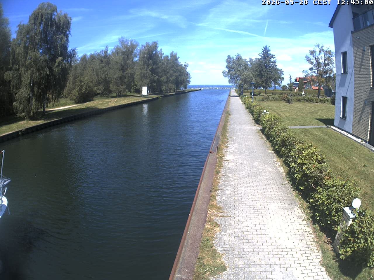 Archived image Webcam Canal Müritz - Claassee