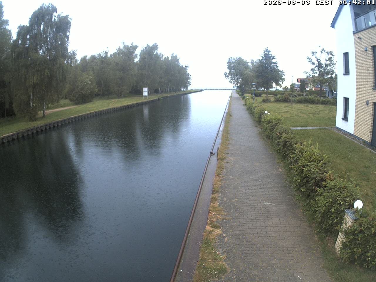 Archiv Foto Webcam Hafendorf Müritz: Kanal vom Claassee zur Müritz