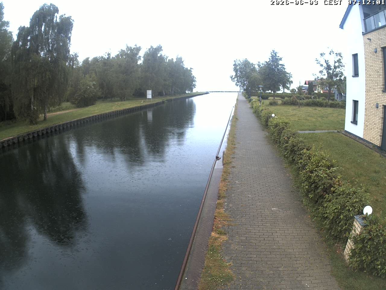 Archiv Foto Webcam Hafendorf Müritz: Kanal vom Claassee zur Müritz