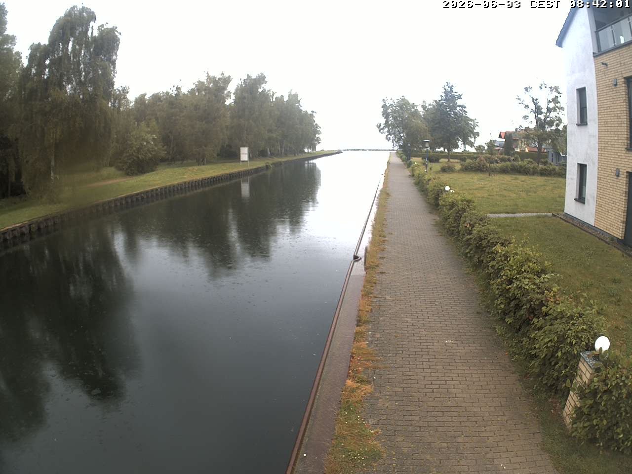 Archiv Foto Webcam Hafendorf Müritz: Kanal vom Claassee zur Müritz
